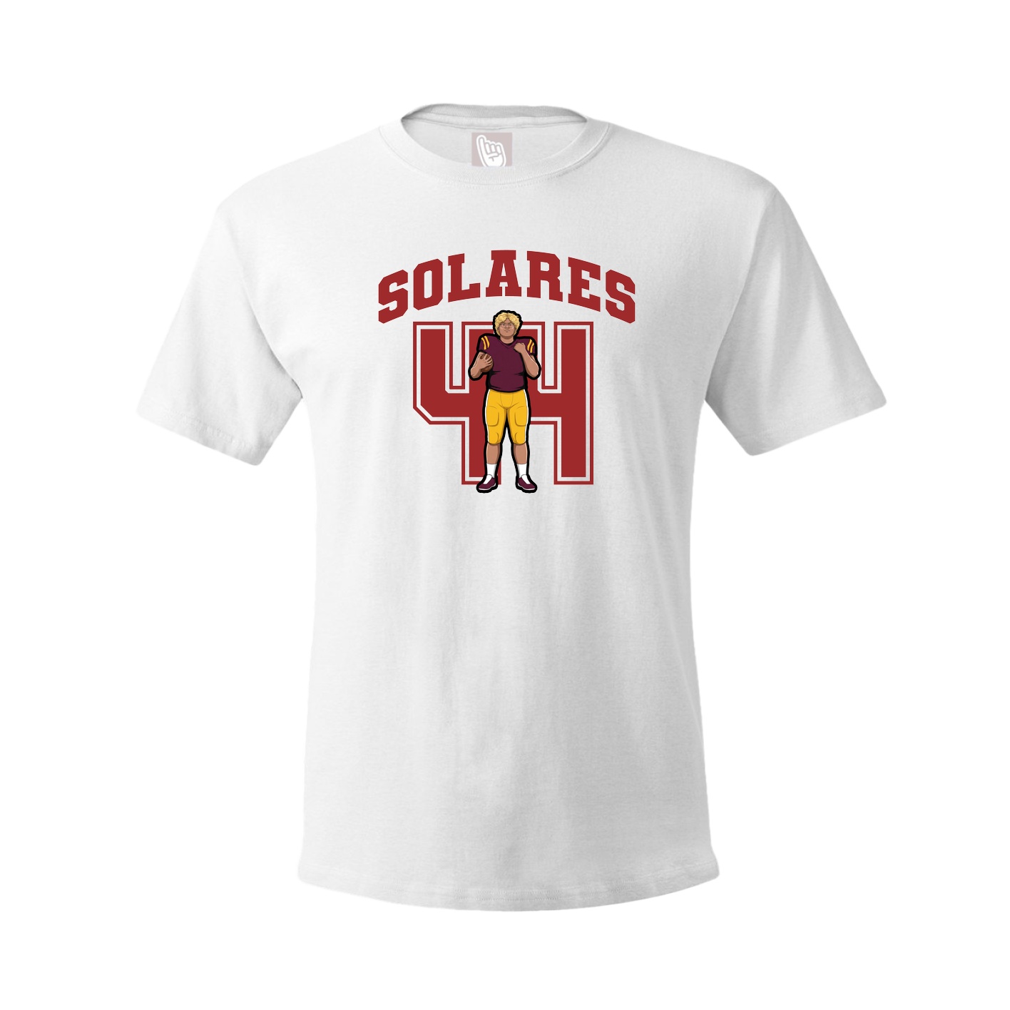 Youth Tee — Number in White
