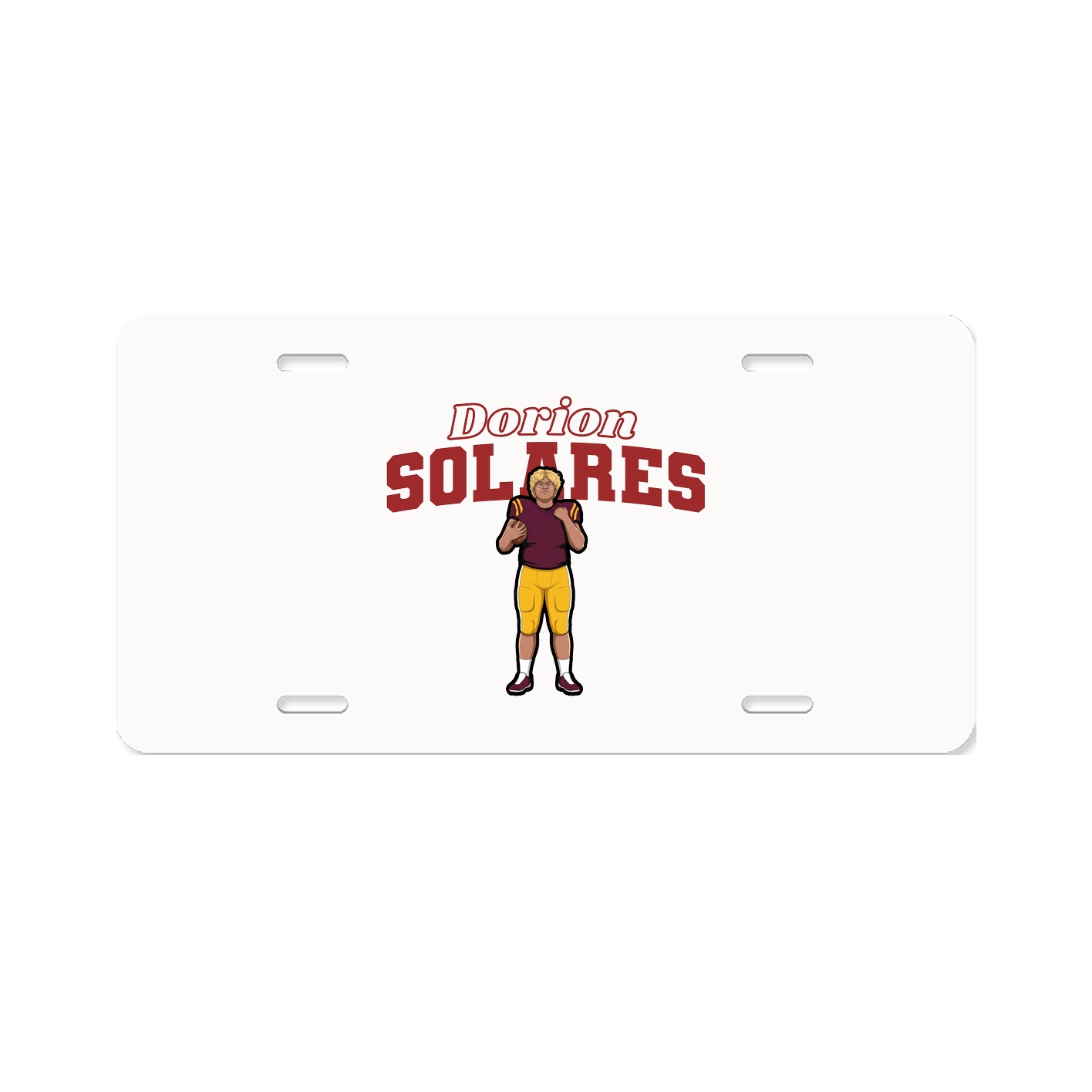 License Plate — Name Arch in Classic