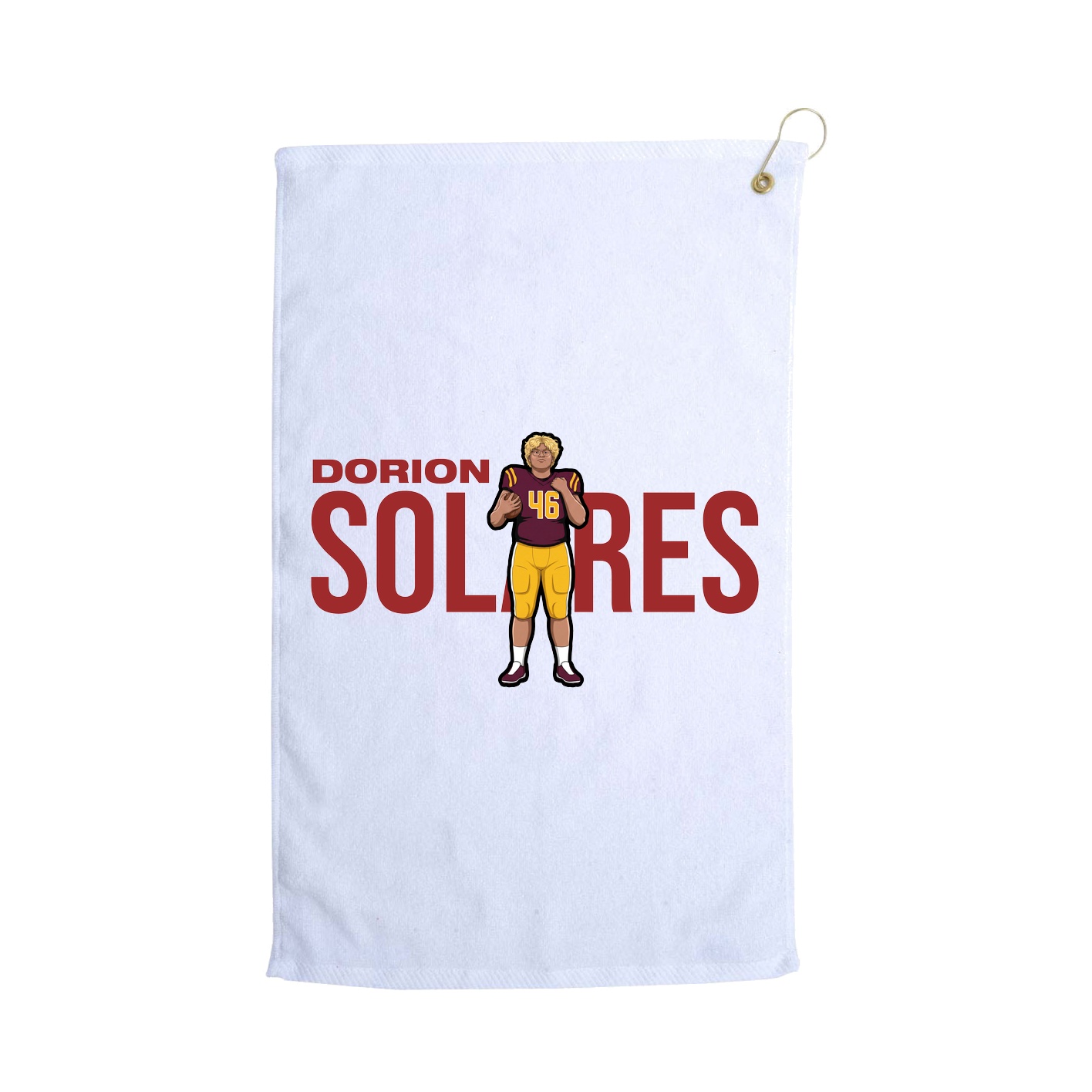 Golf Towel — Player Name in White