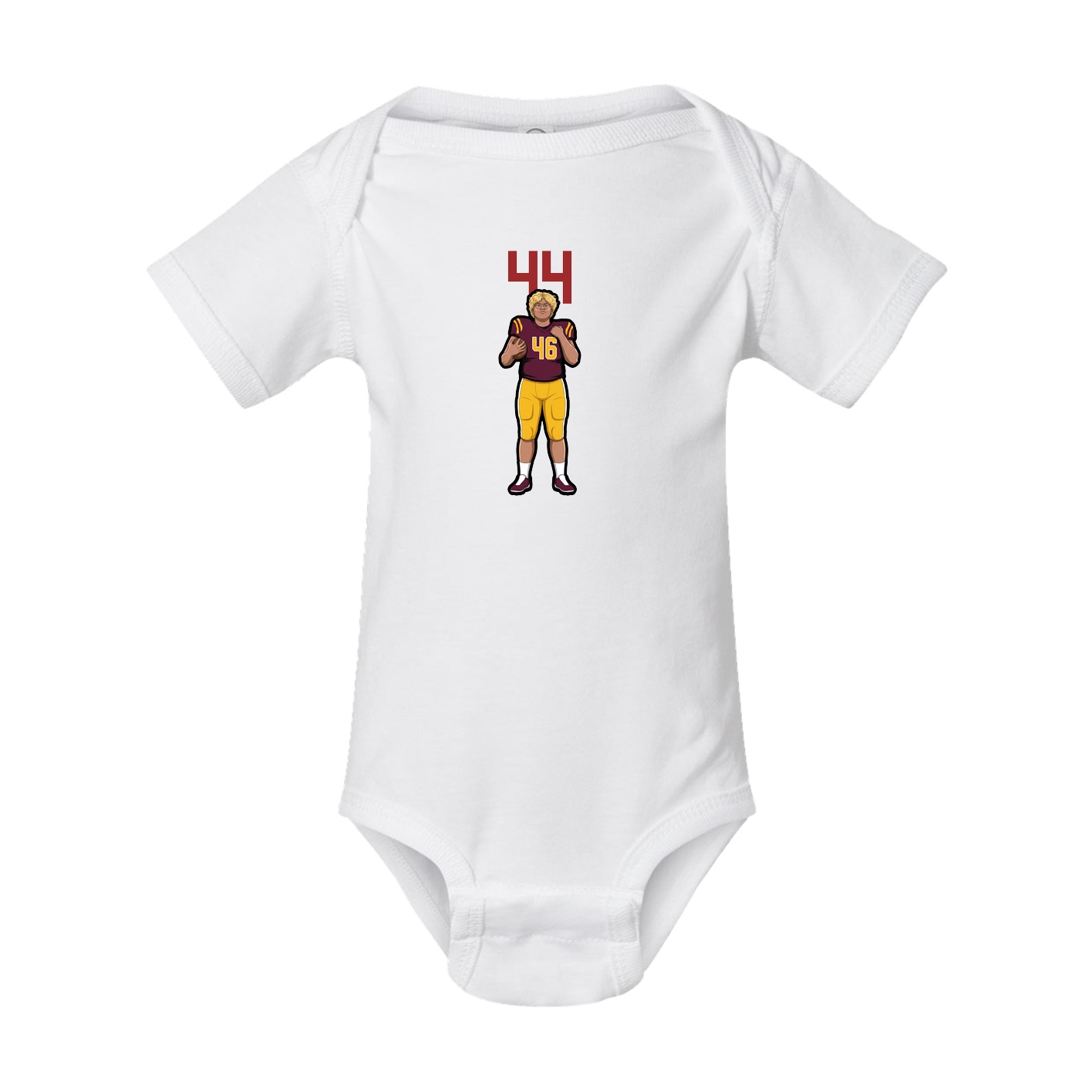 Baby Onesie — Number Top in White