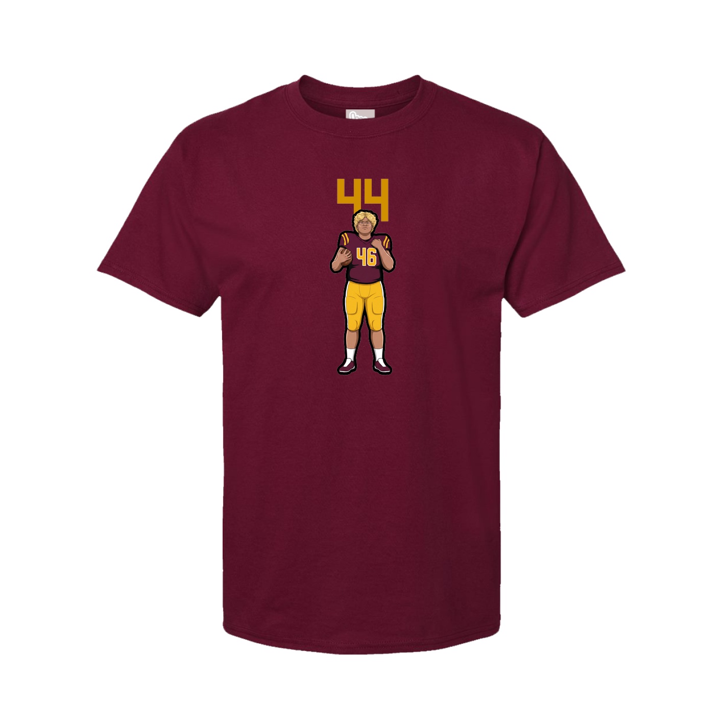 Tee — Number Top in Cardinal