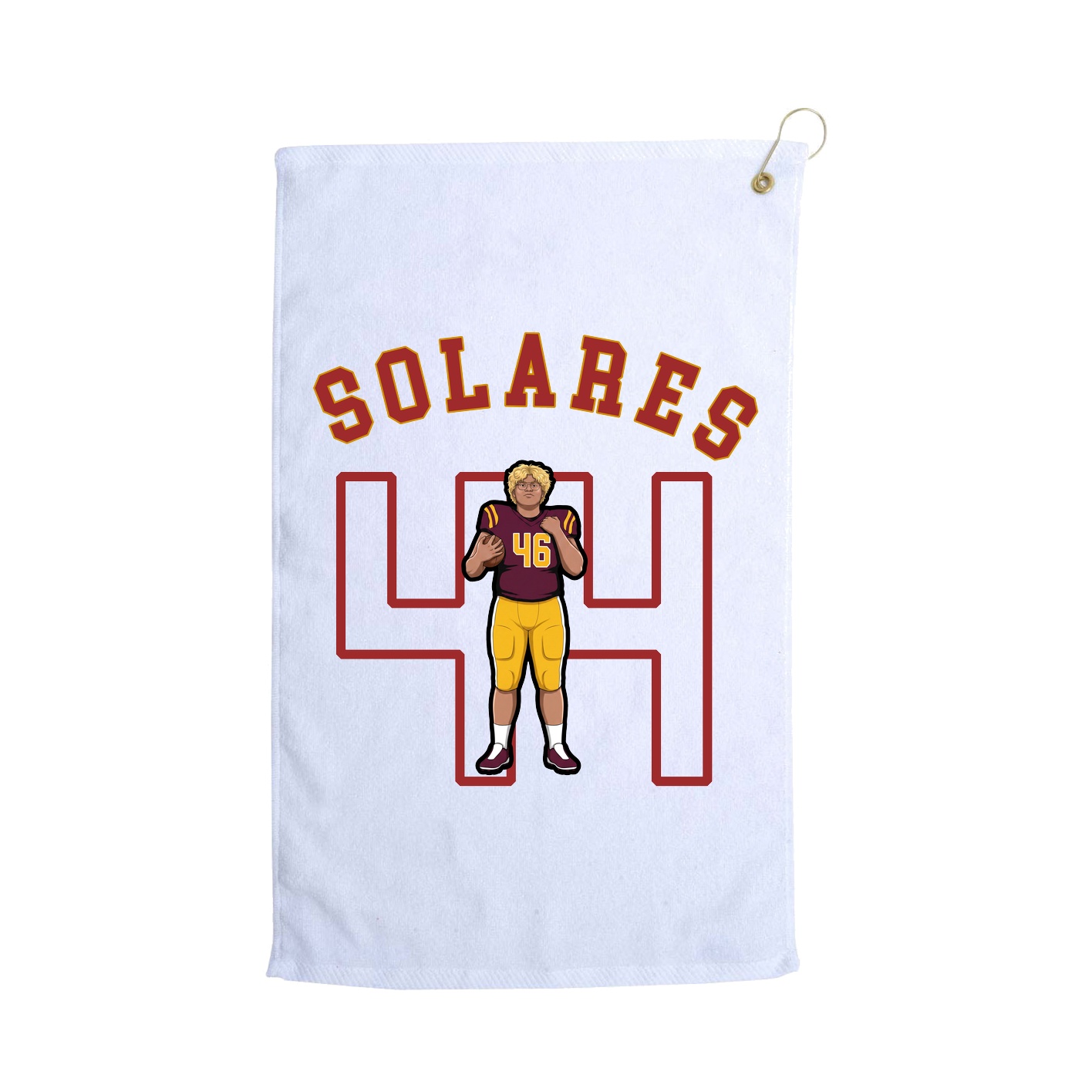 Golf Towel — Shirsey Arch in White