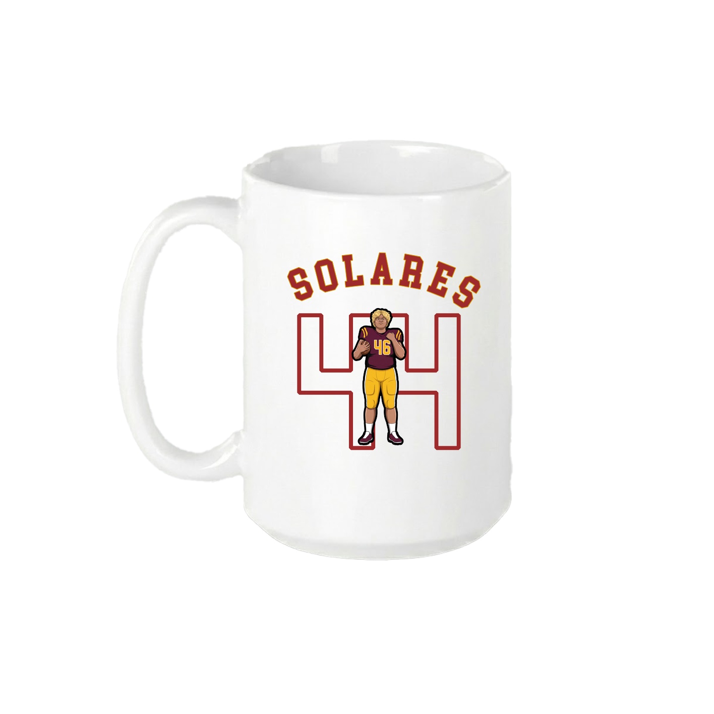 15oz Coffee Mug — Shirsey Arch in White