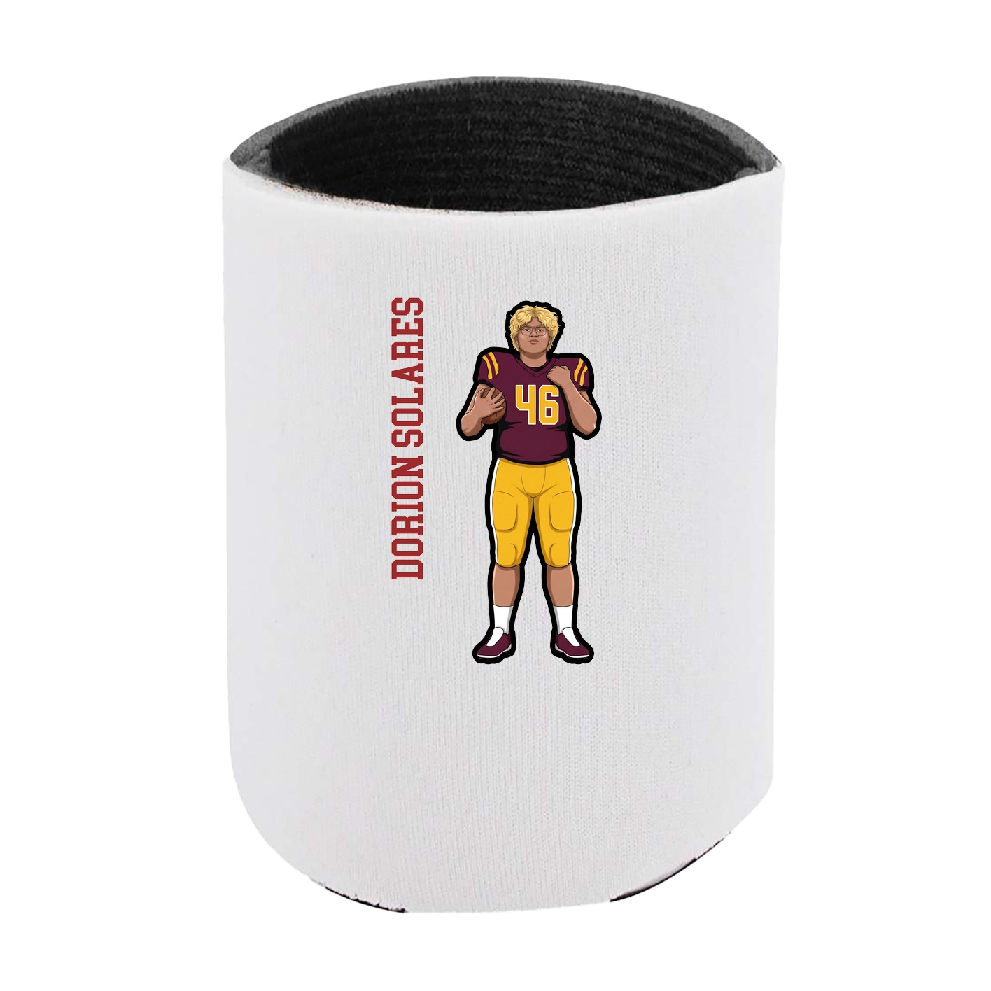 Can Holder — Name Vertical in White