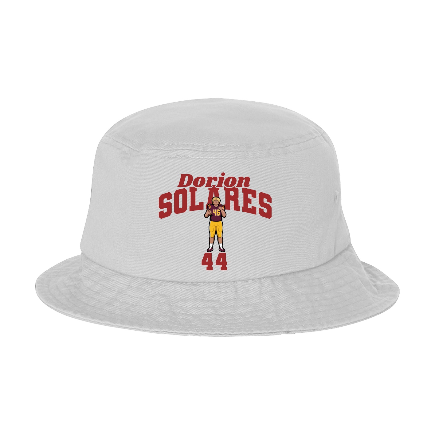 Bucket Cap — Signature Arch in White