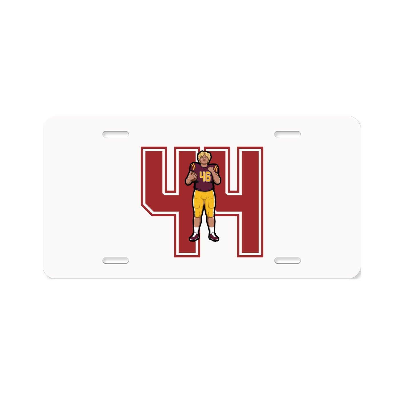License Plate — Number in Classic