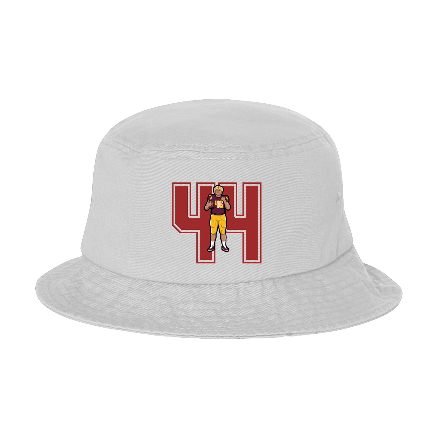 Bucket Cap — Number in White