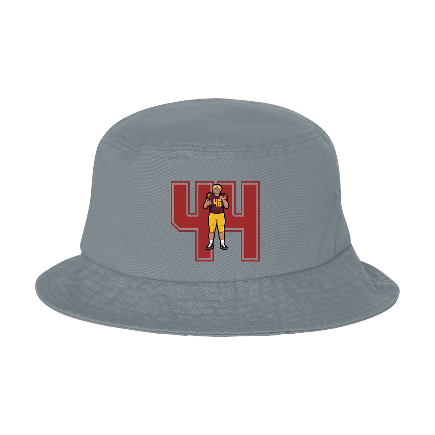 Bucket Cap — Number in Grey