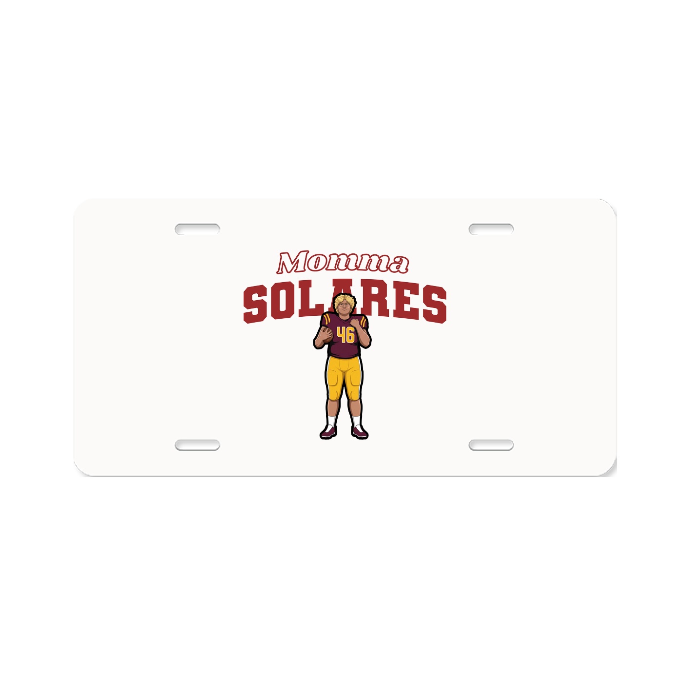 License Plate — Mothers Day Block in Classic