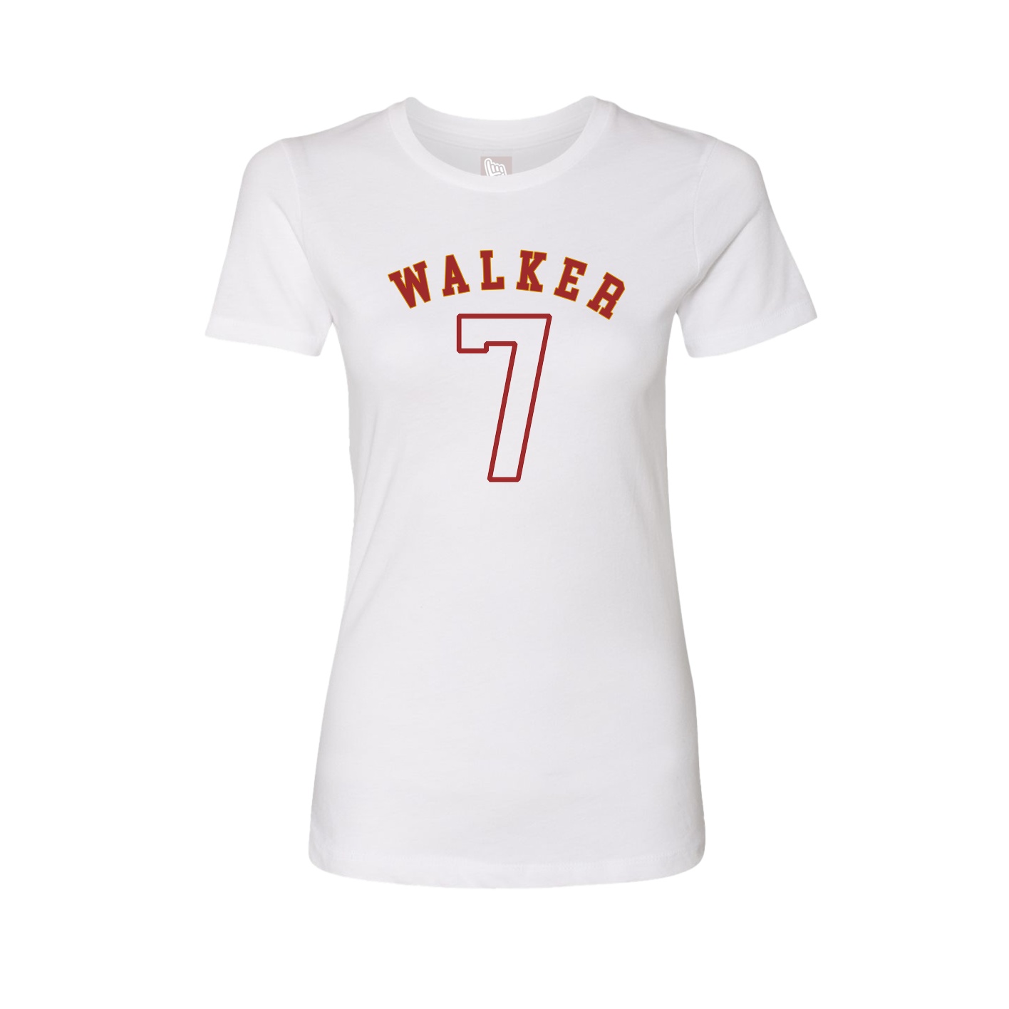 Fitted Women's Tee — Shirsey Arch in White