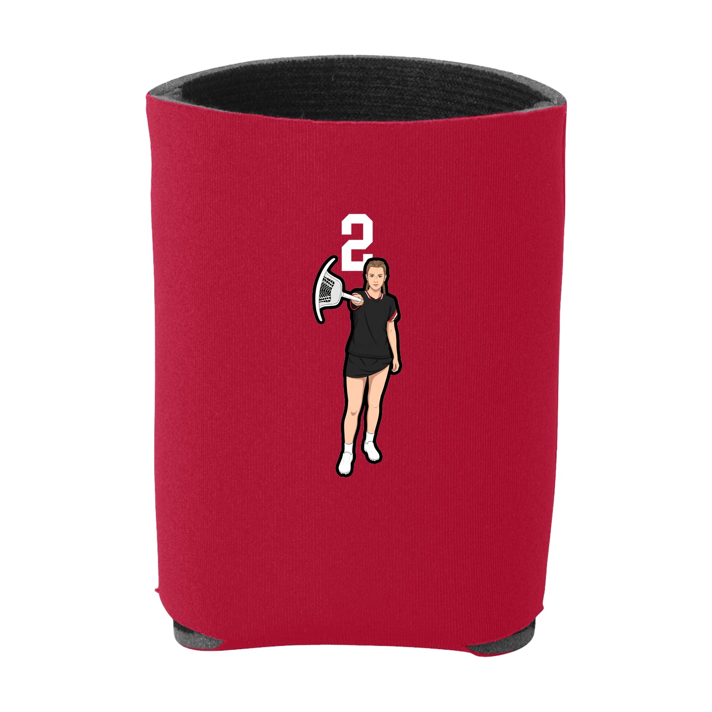 Can Holder — Number Top in Red