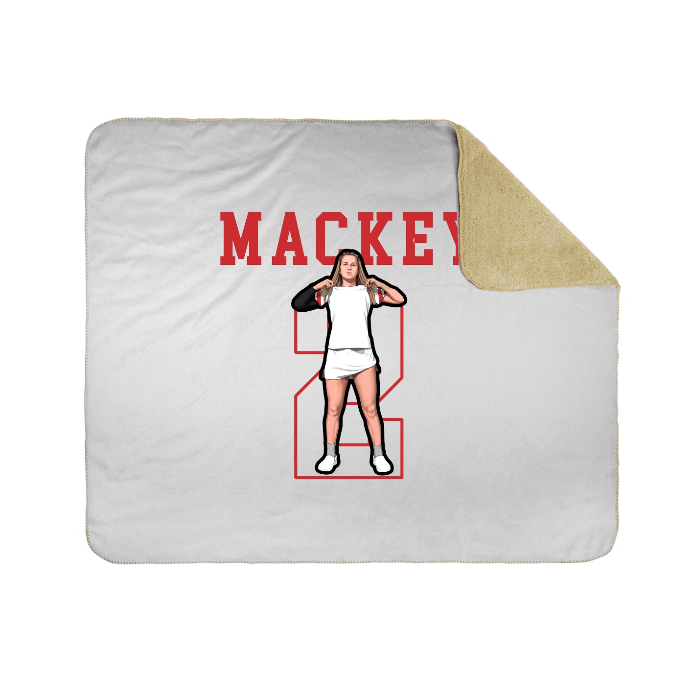 Throw Blanket — Shirsey in White