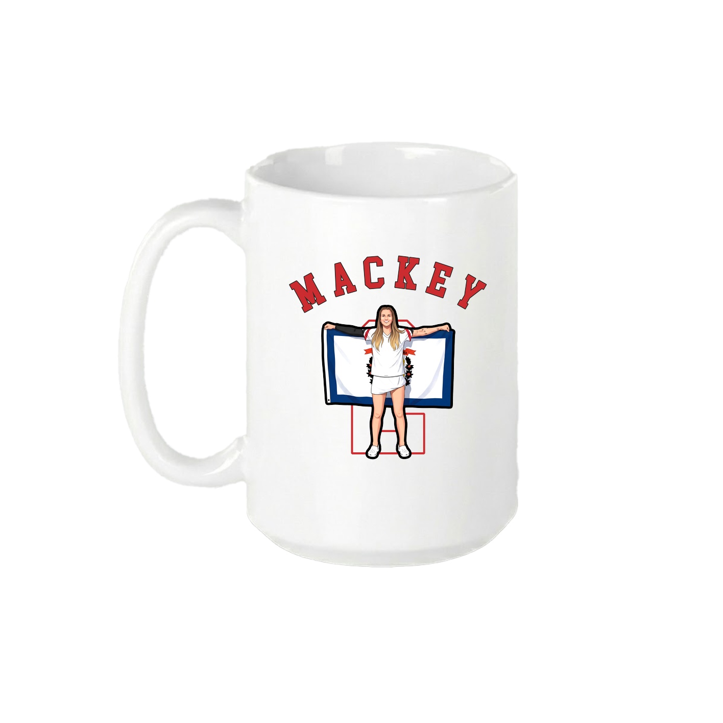 15oz Coffee Mug — Shirsey Arch in White