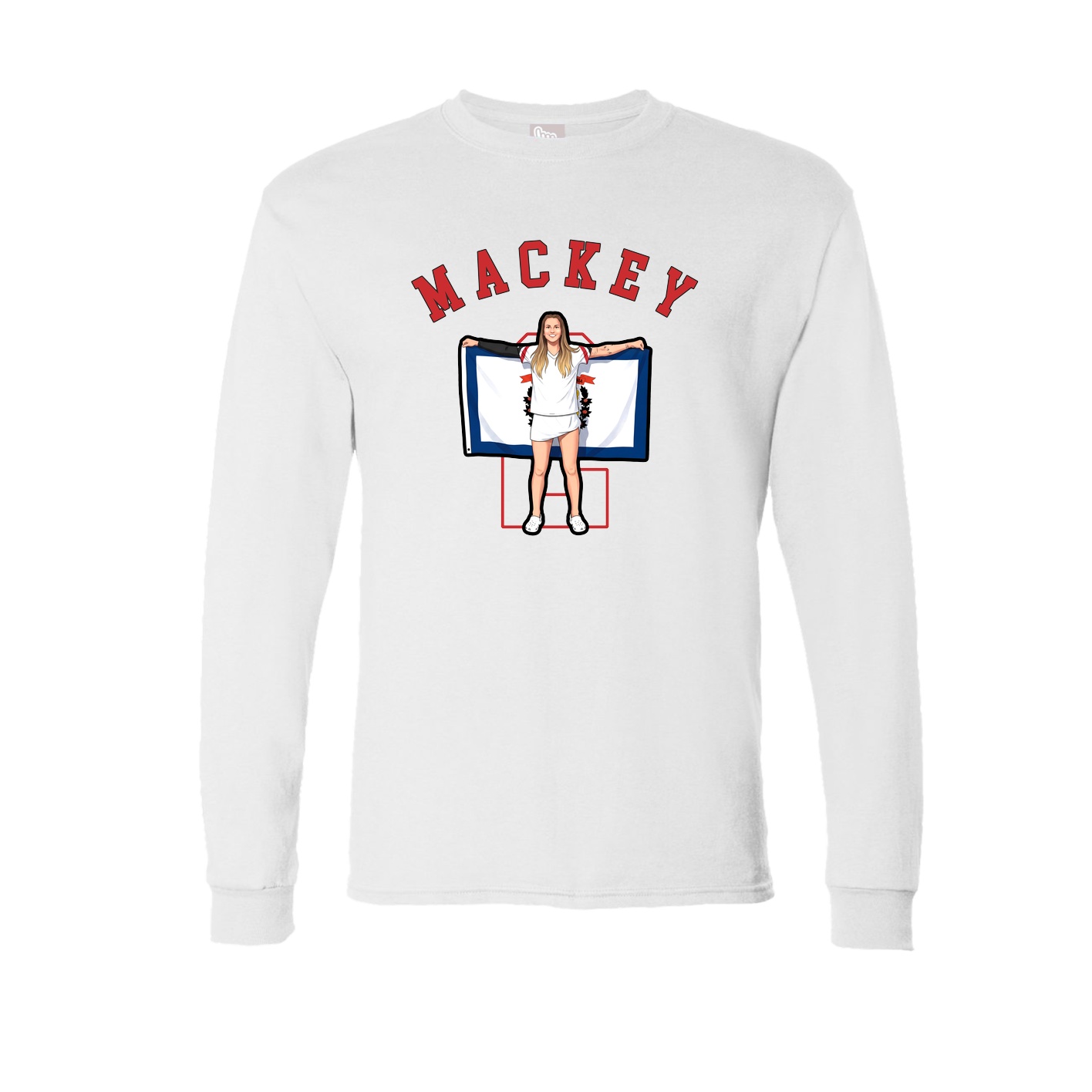 Long Sleeve Tee — Shirsey Arch in White