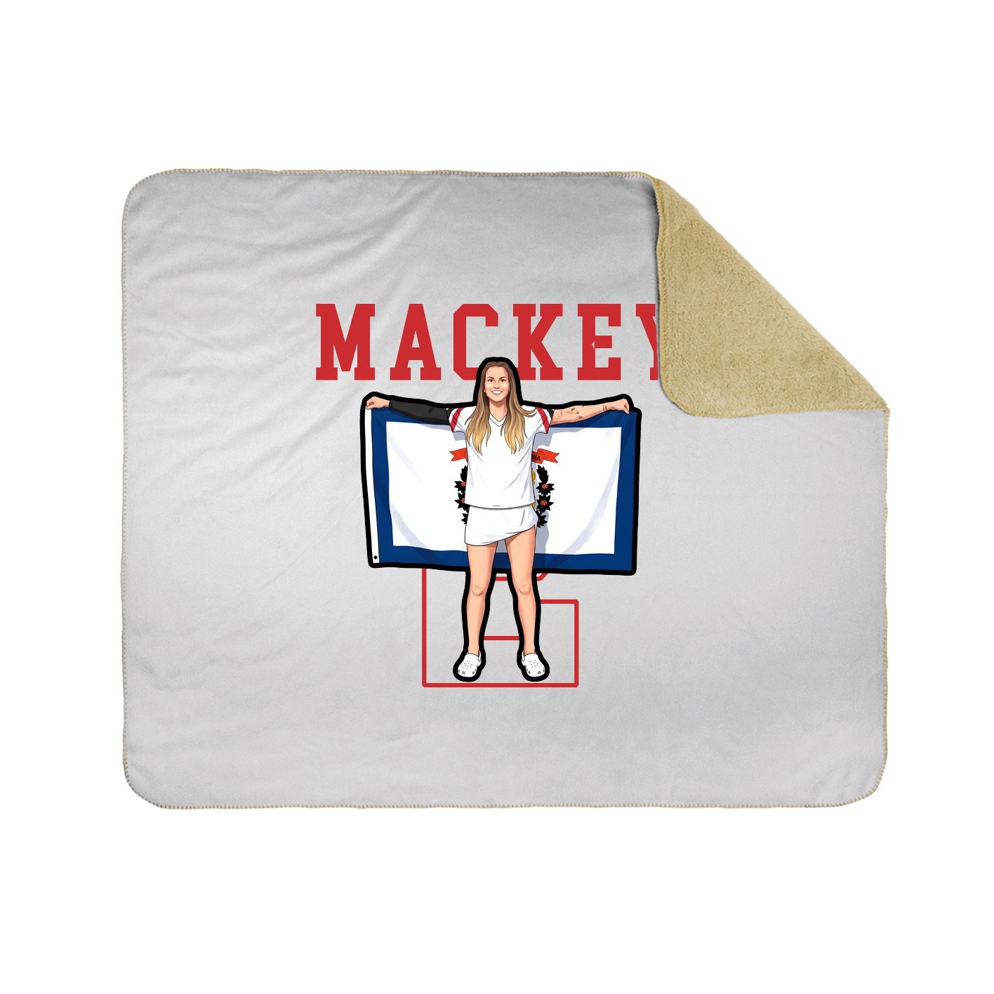50x60 Sherpa Lined Throw Blanket