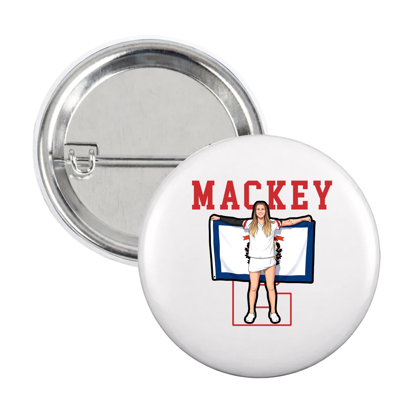 Game Day Button — Shirsey in White