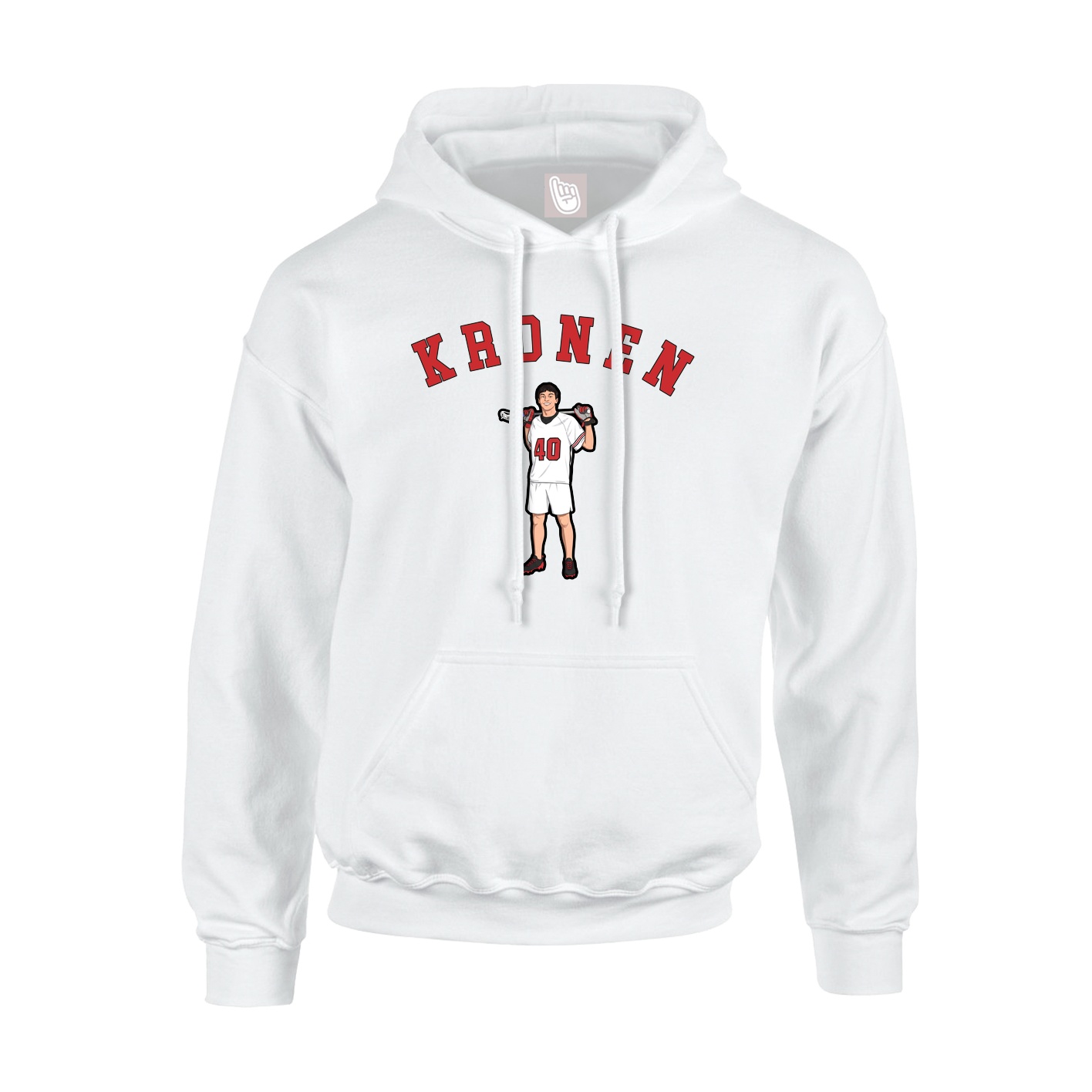 Youth Hoodie — Shirsey Arch in White