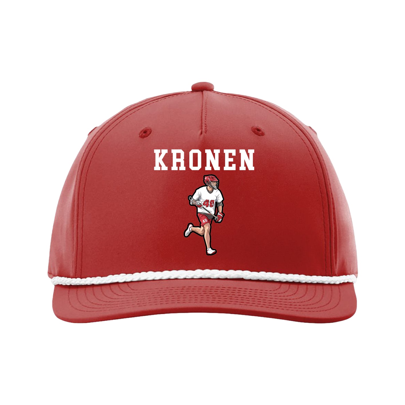 Five-Panel Classic Rope Cap — Shirsey in Red