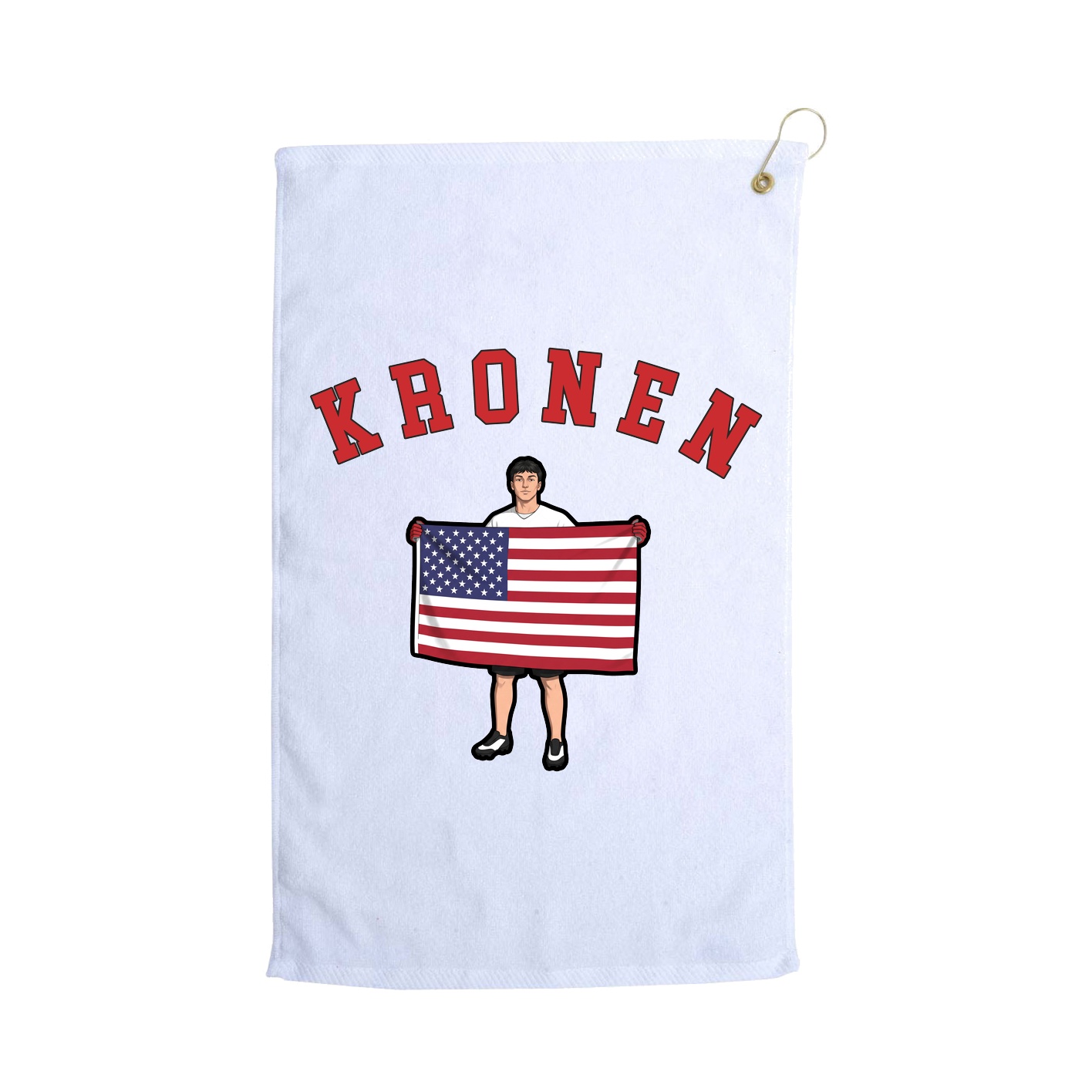 Golf Towel — Shirsey Arch in White