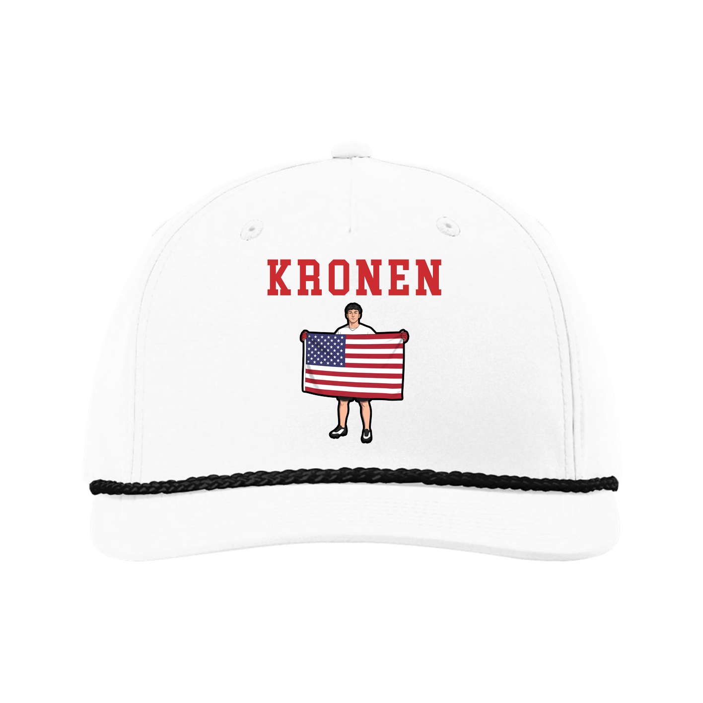 Five-Panel Classic Rope Cap — Shirsey in White
