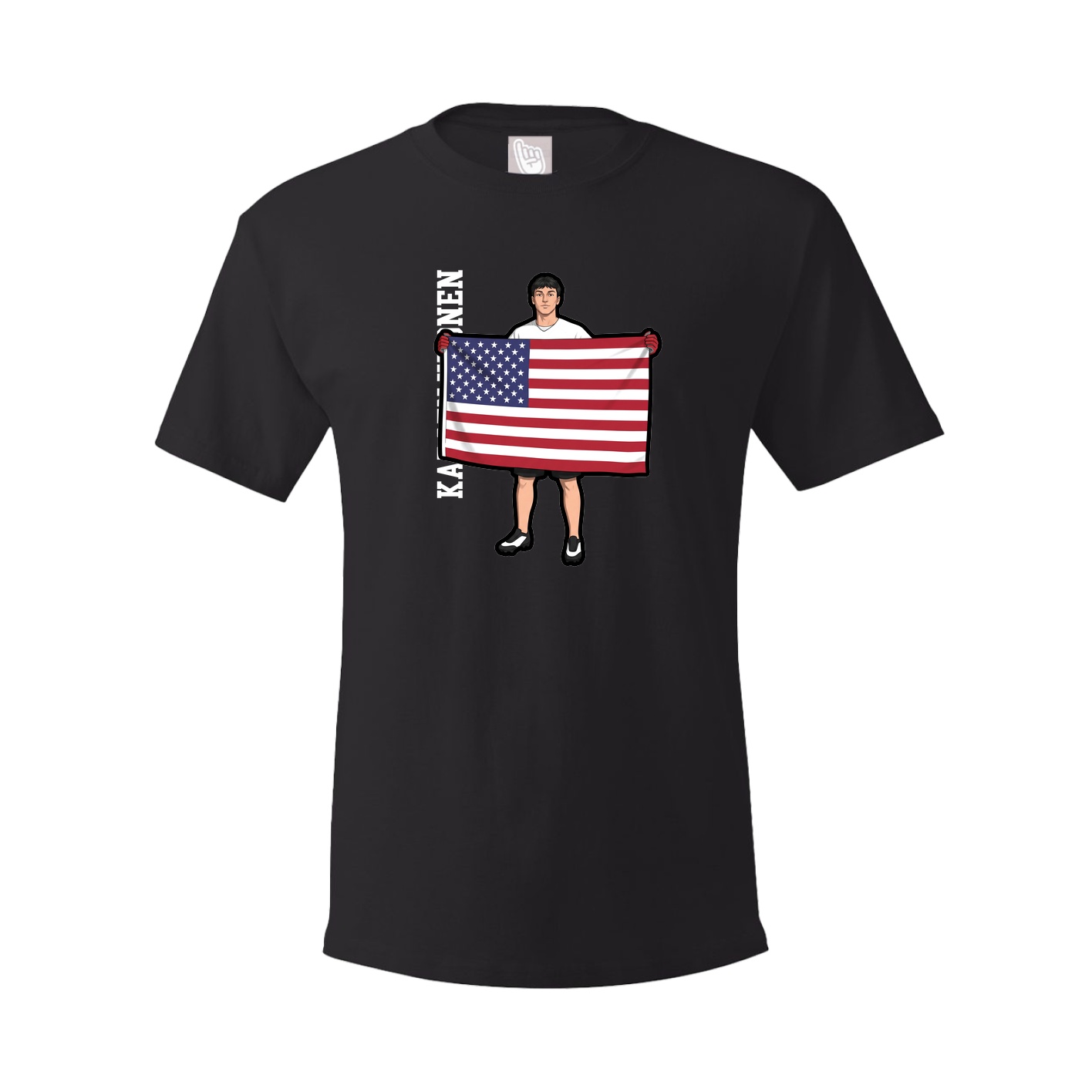Tee — Name Vertical in Black