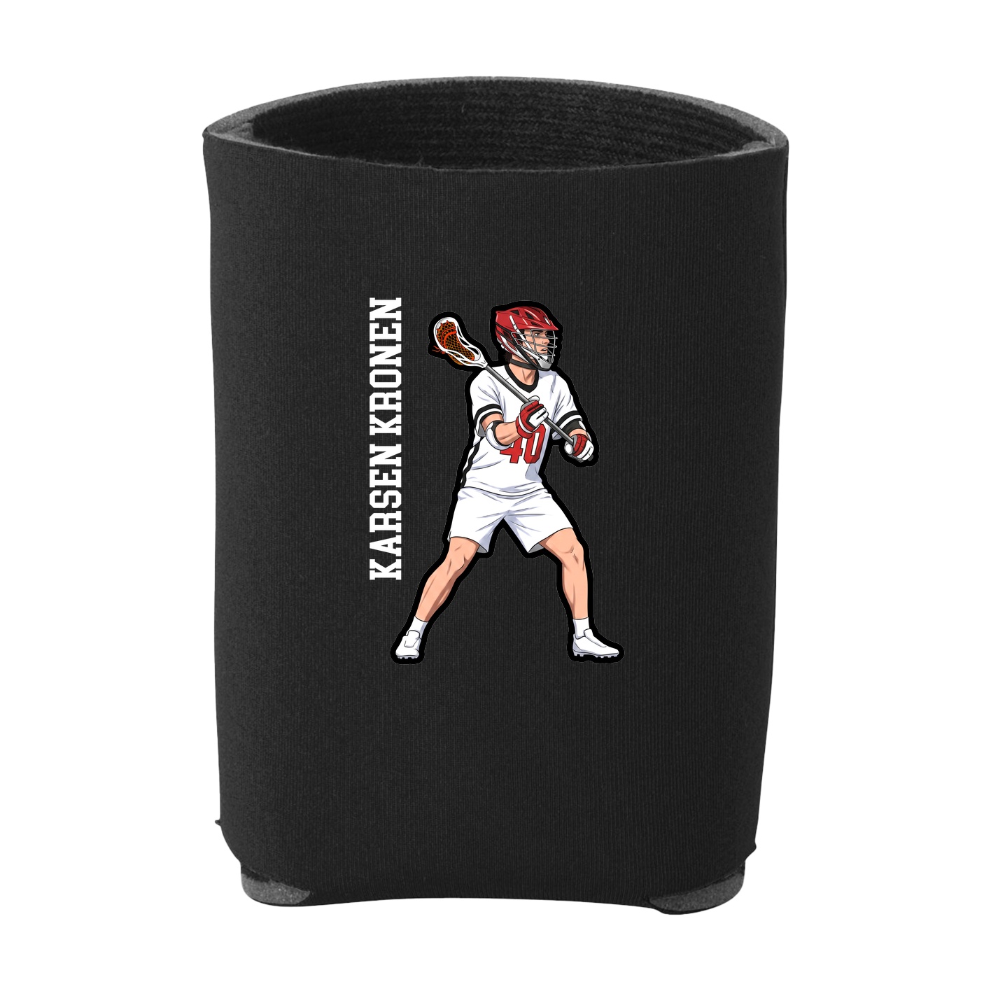 Can Holder — Name Vertical in Black