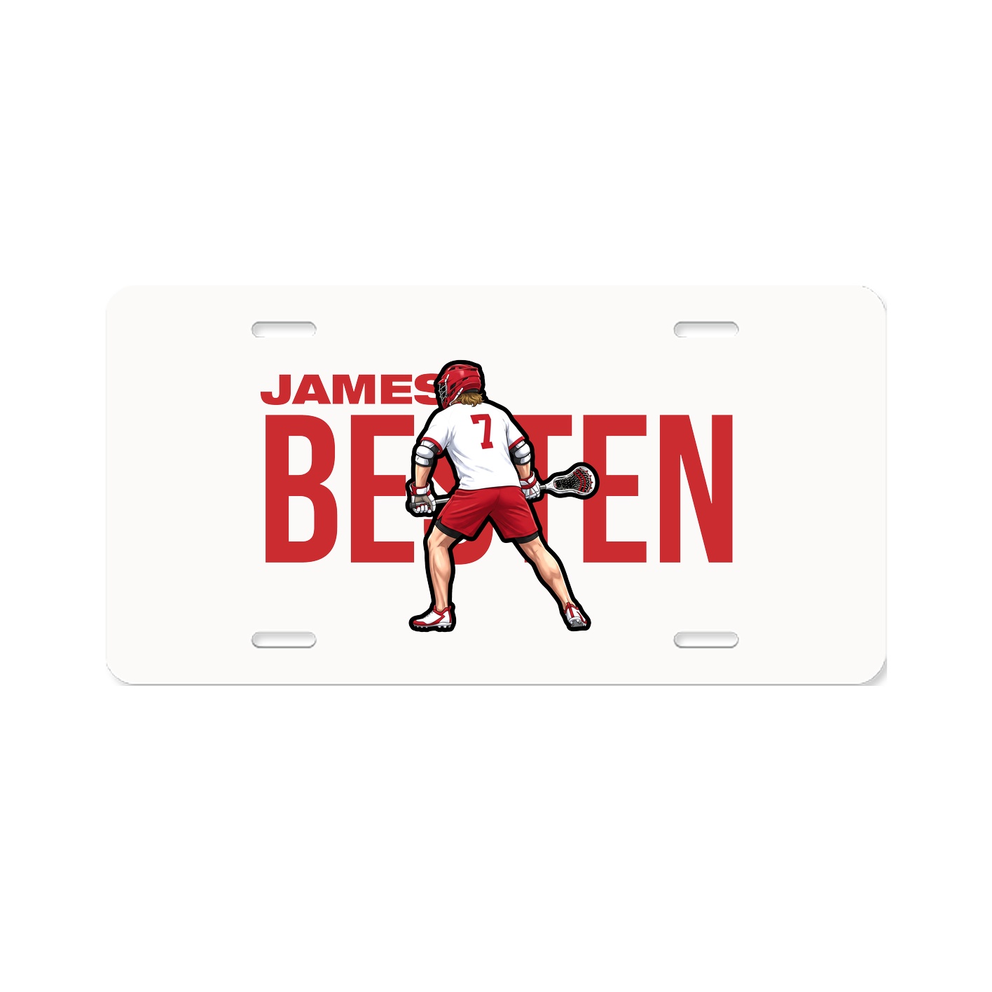 License Plate — Player Name in Classic