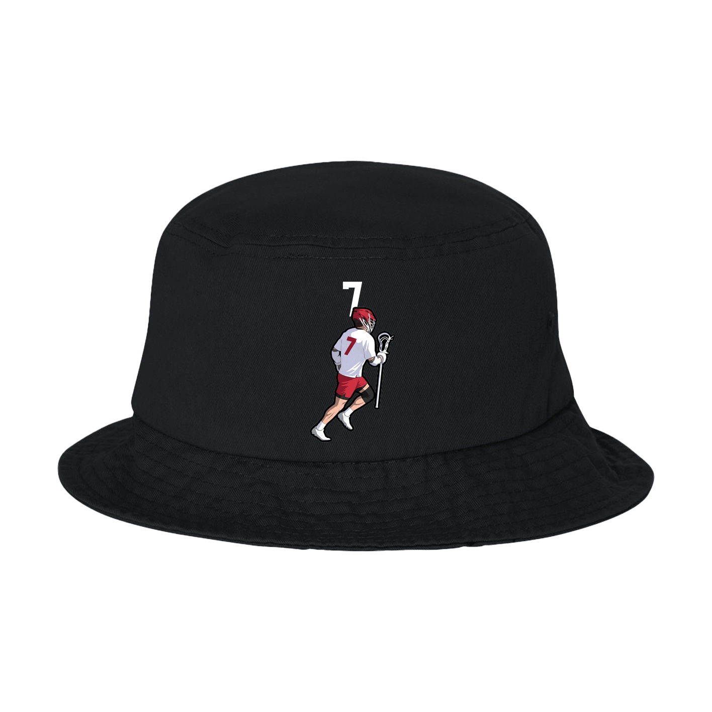 Bucket Cap — Number Top in Black