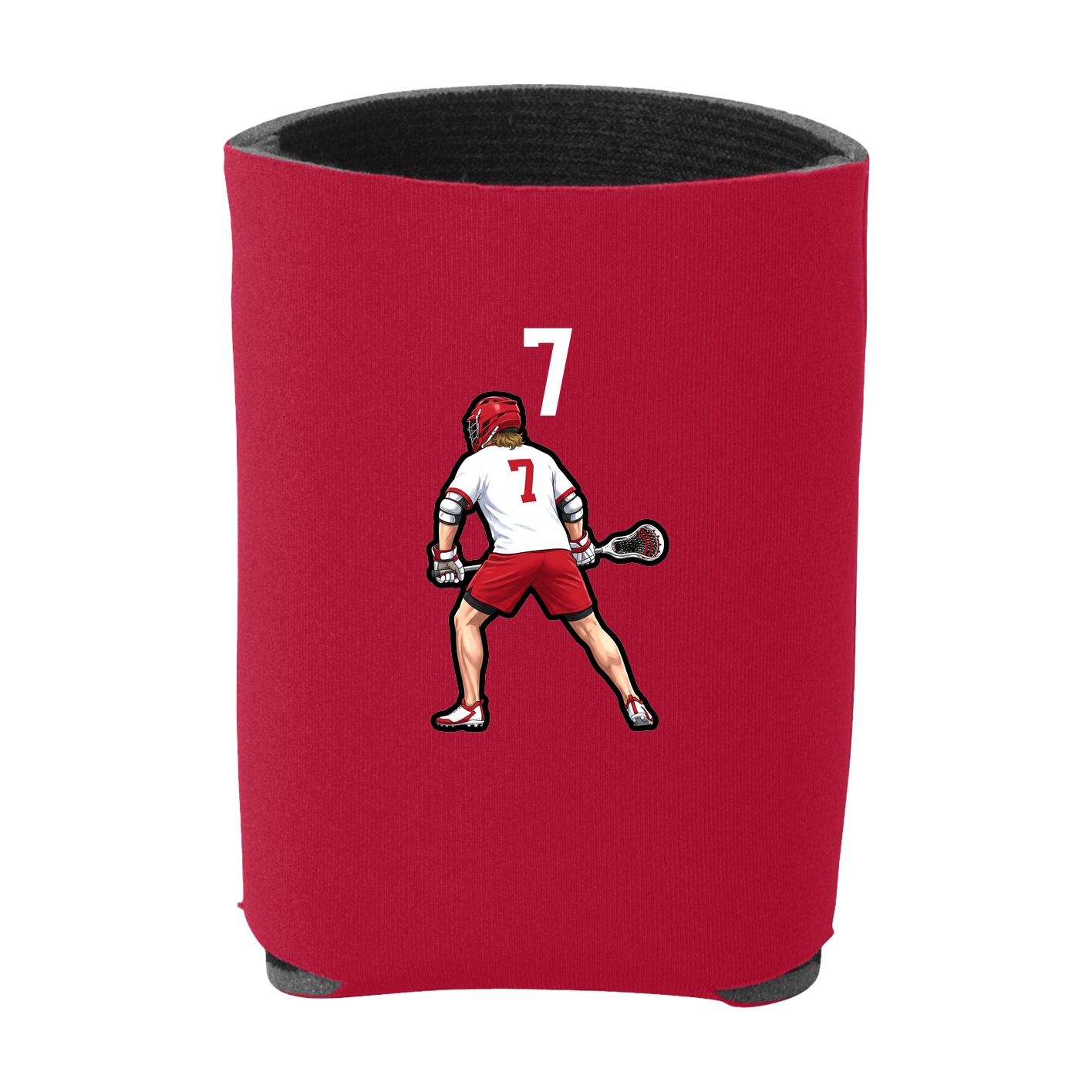 Can Holder — Number Top in Red