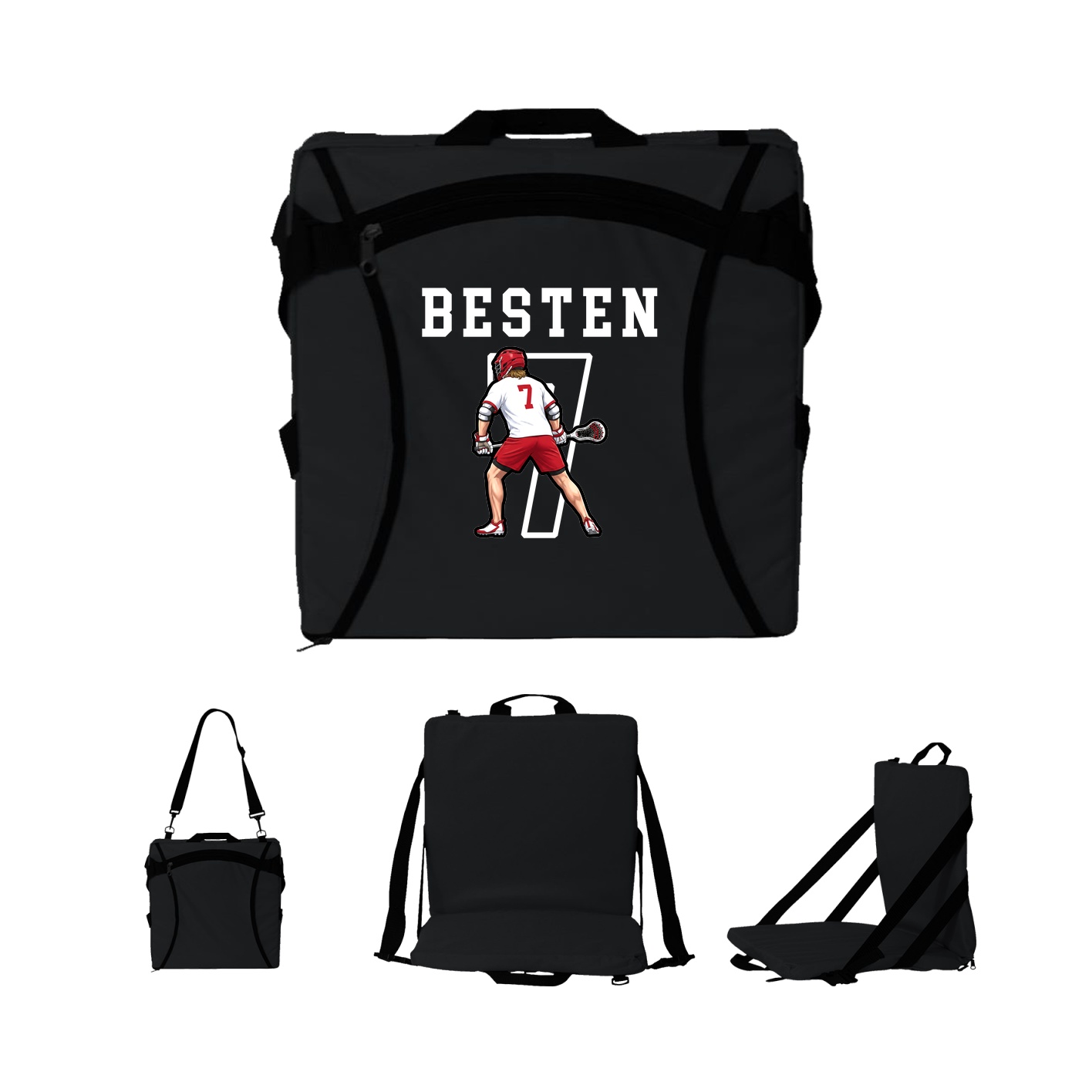 Folding Stadium Seat — Shirsey in Black
