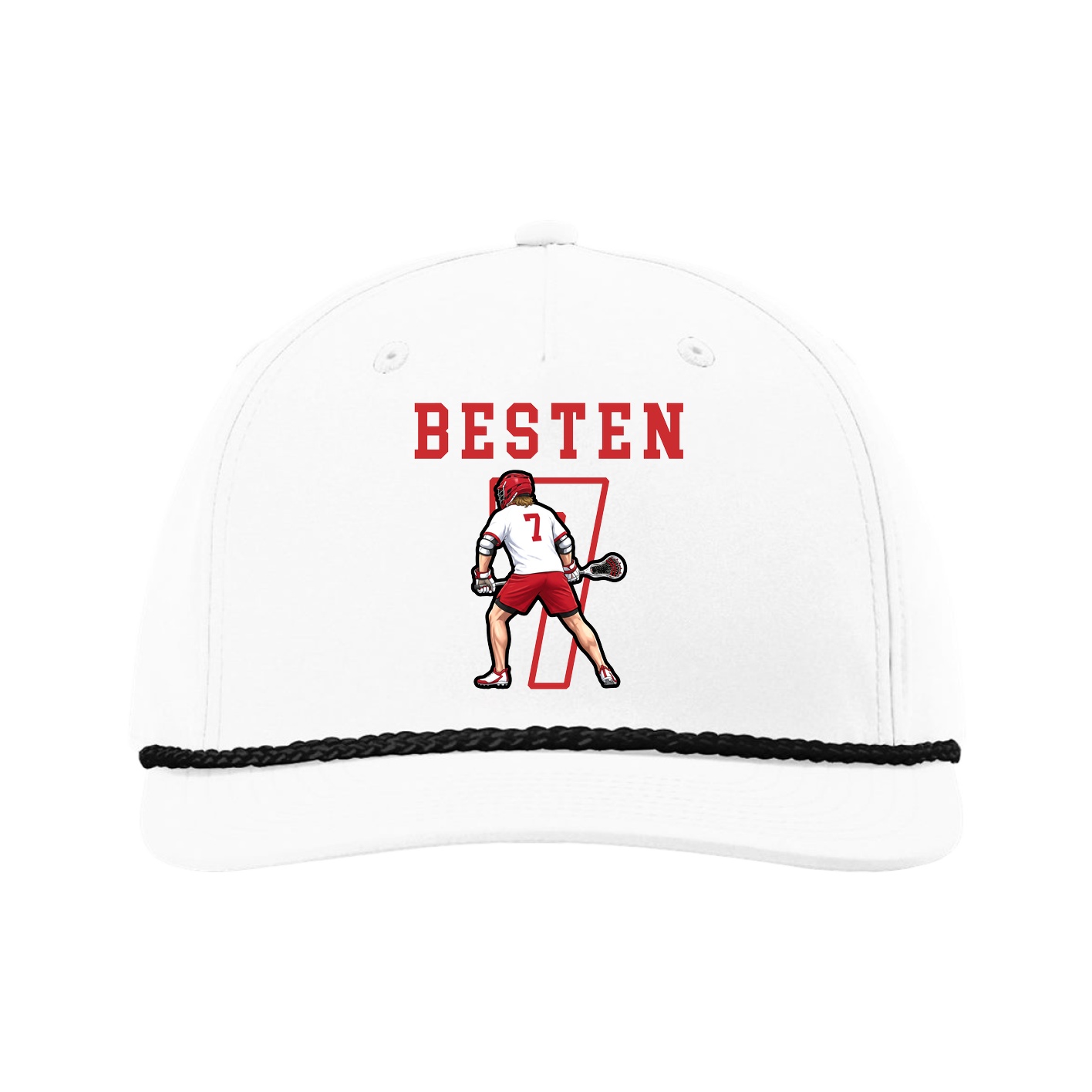 Five-Panel Classic Rope Cap — Shirsey in White