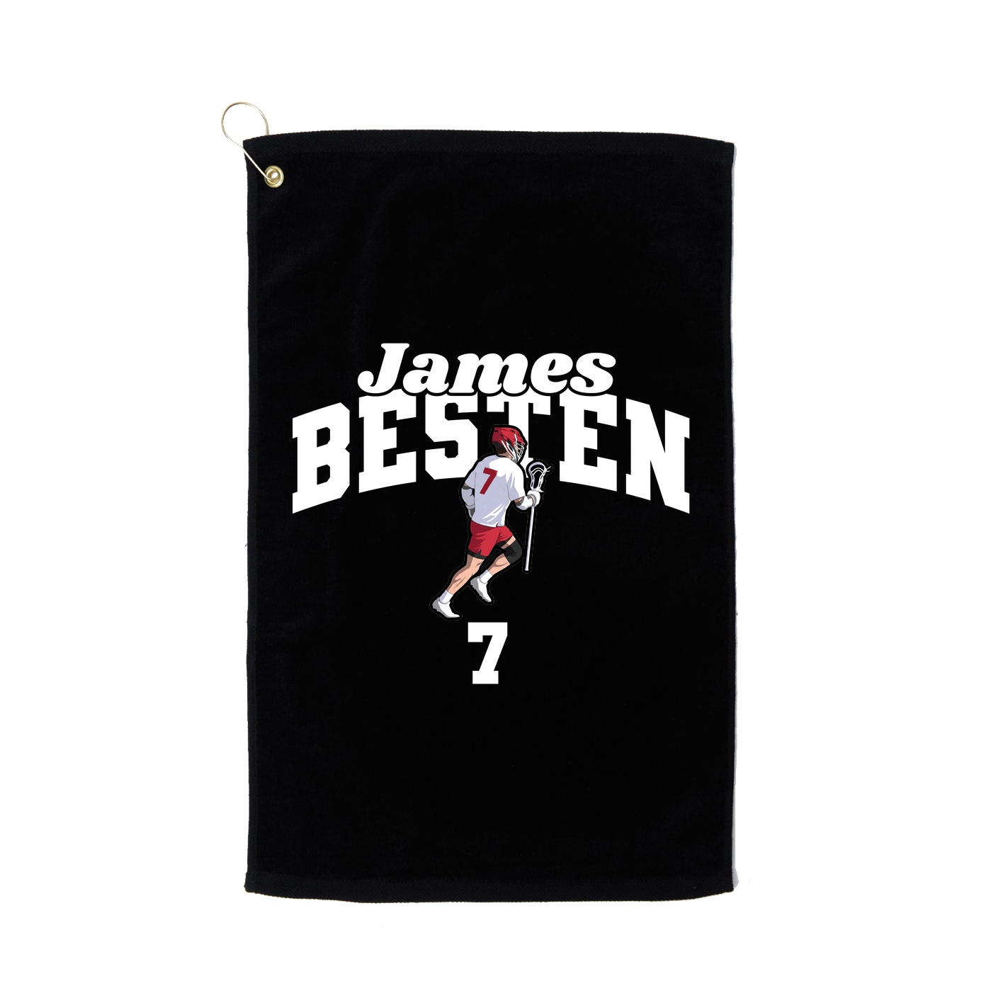 Golf Towel — Signature Arch in Black