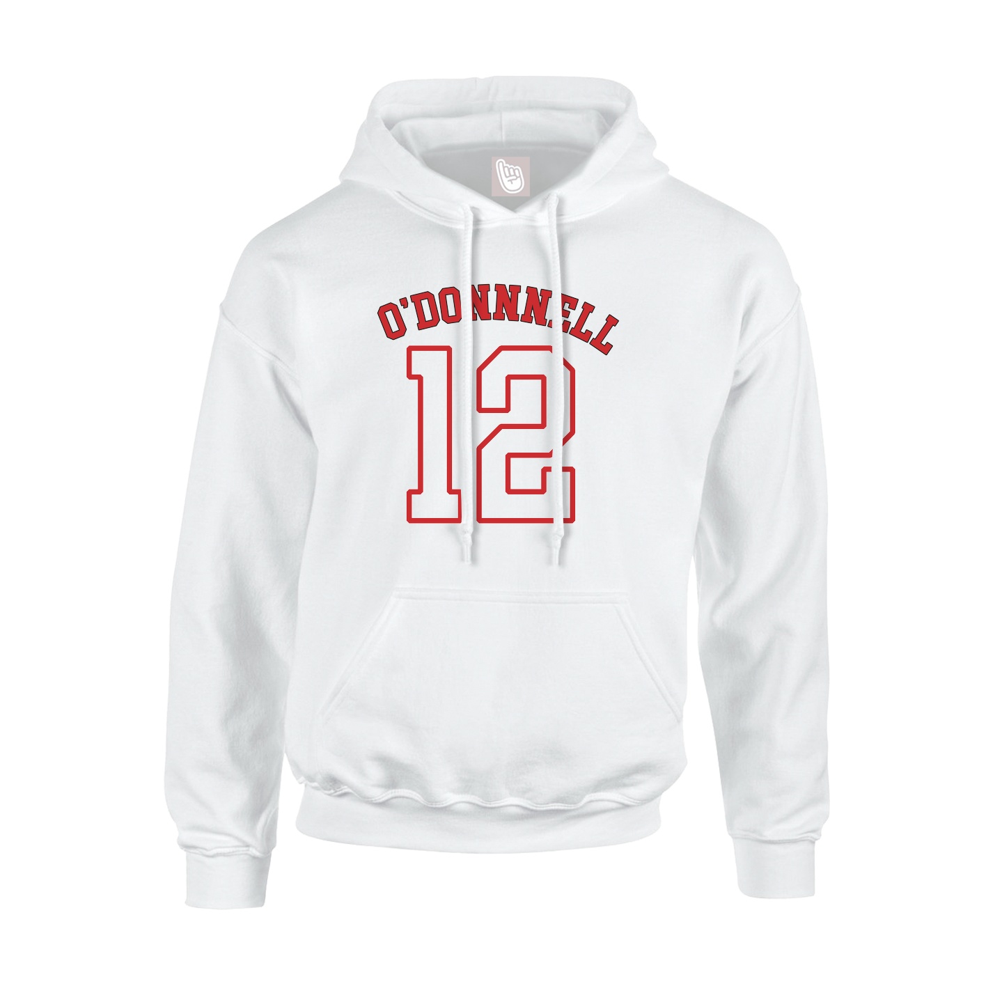 Youth Hoodie — Shirsey Arch in White