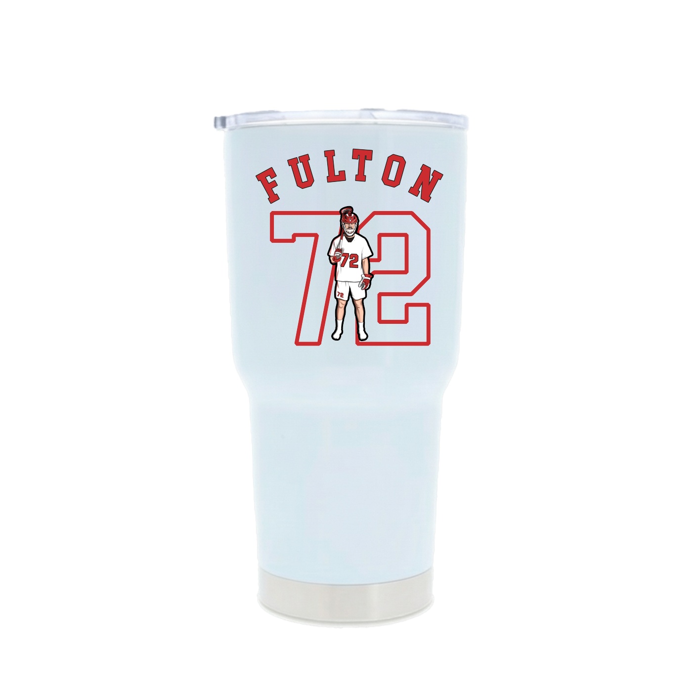 30oz Stainless Steel Tumbler — Shirsey Arch in White