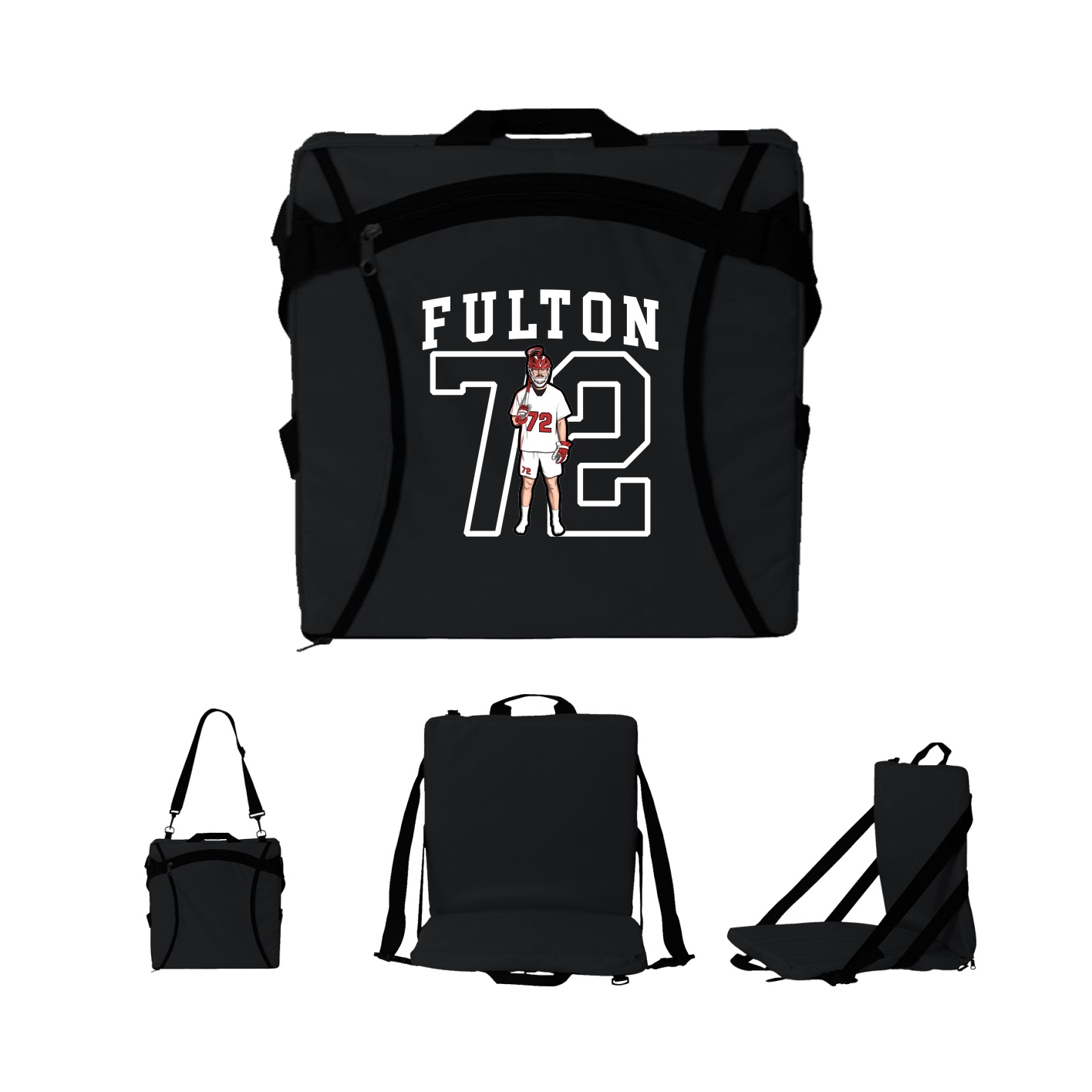 Folding Stadium Seat — Shirsey in Black
