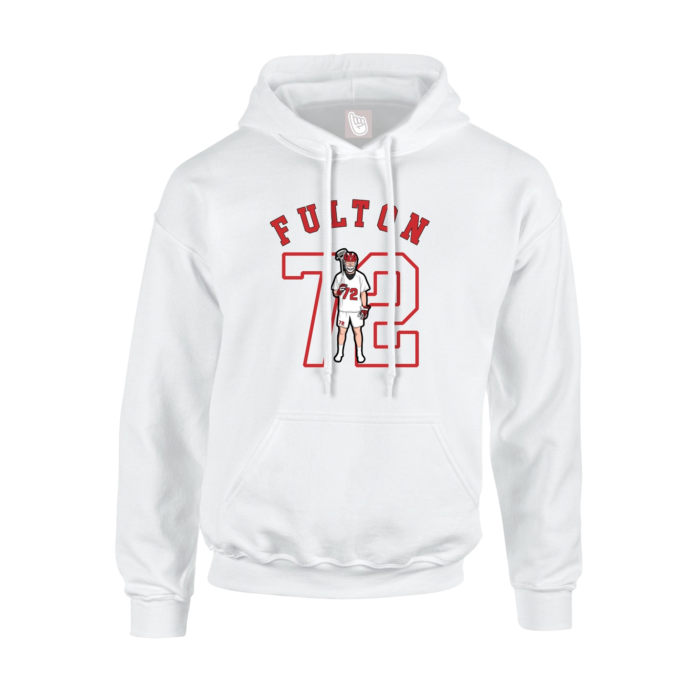 Youth Hoodie — Shirsey Arch in White