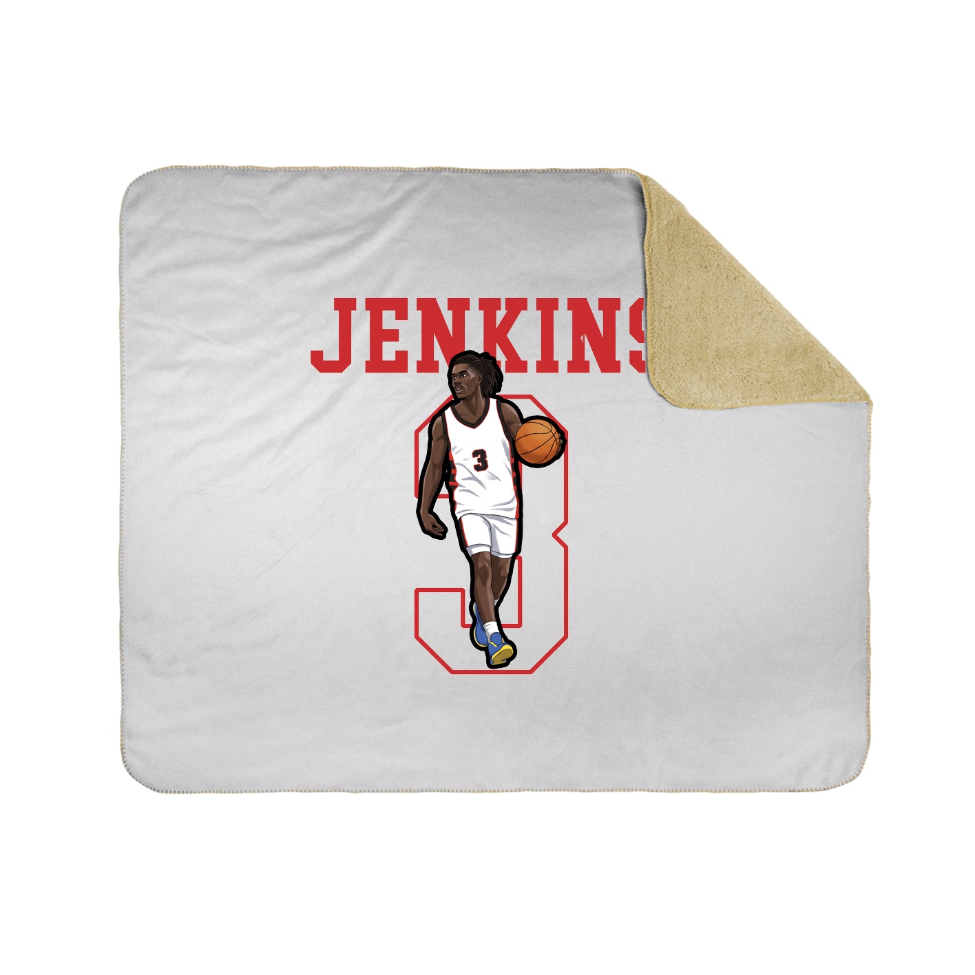 50x60 Sherpa Lined Throw Blanket