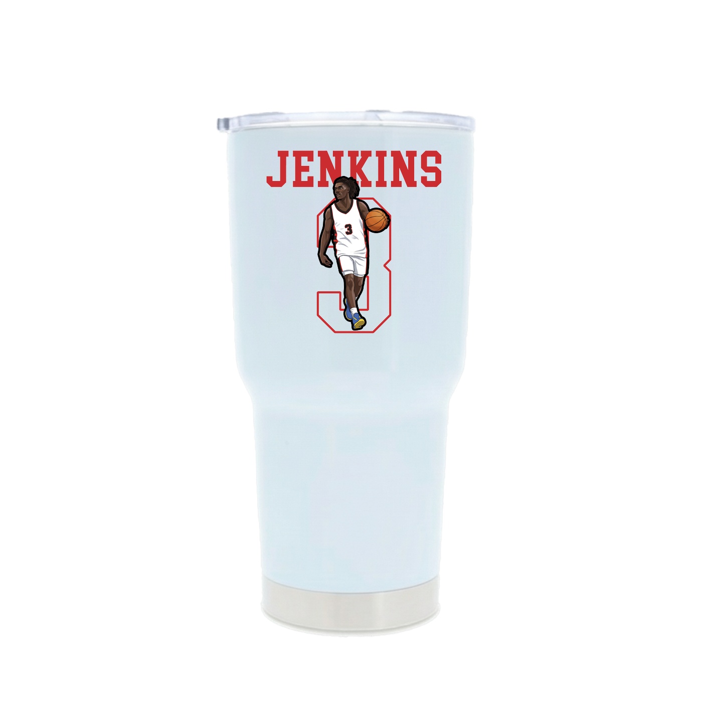 30oz Stainless Steel Tumbler — Shirsey in White