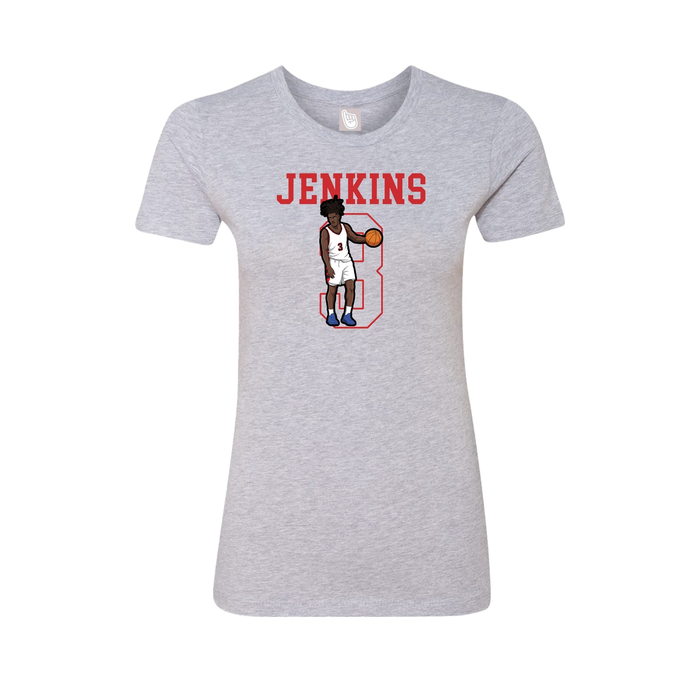 Fitted Women's Tee — Shirsey in Grey