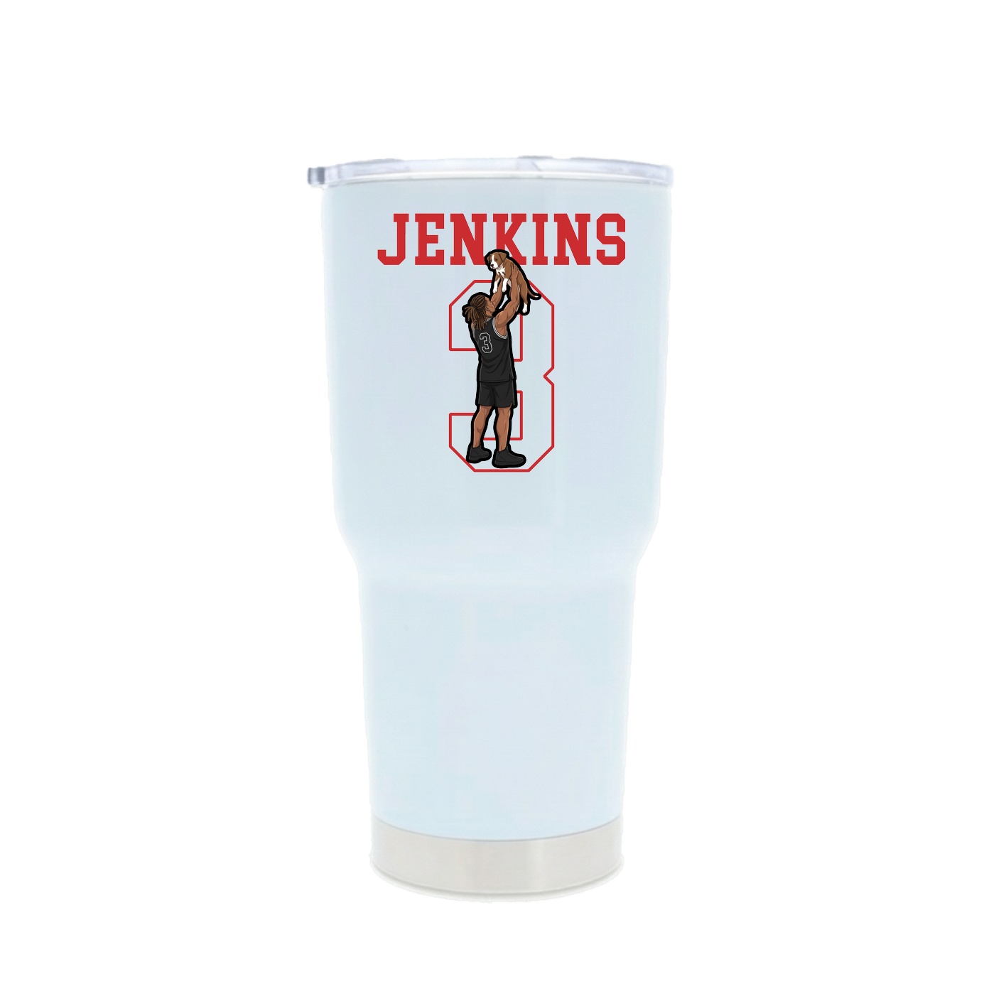 30oz Stainless Steel Tumbler — Shirsey in White