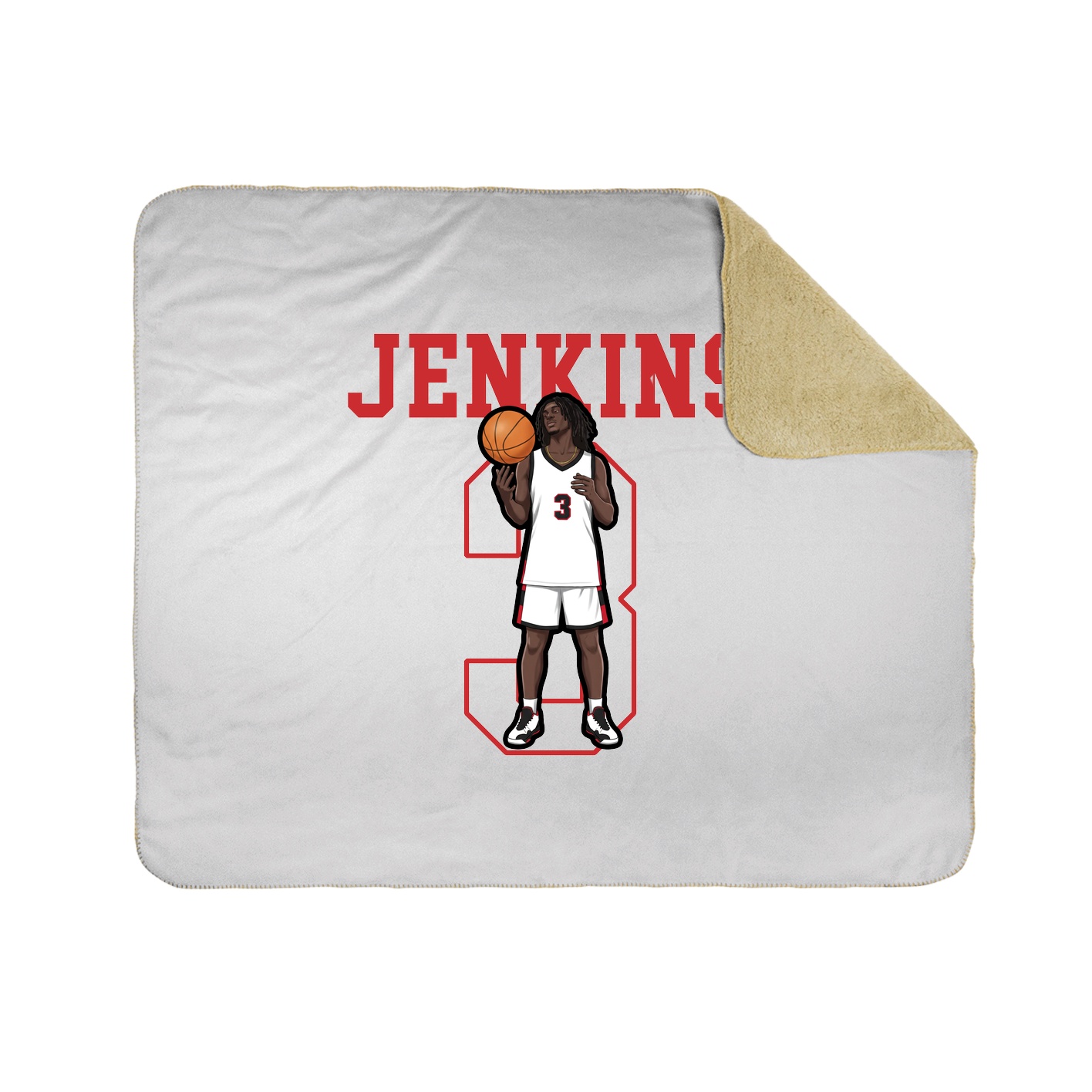 Throw Blanket — Shirsey in White