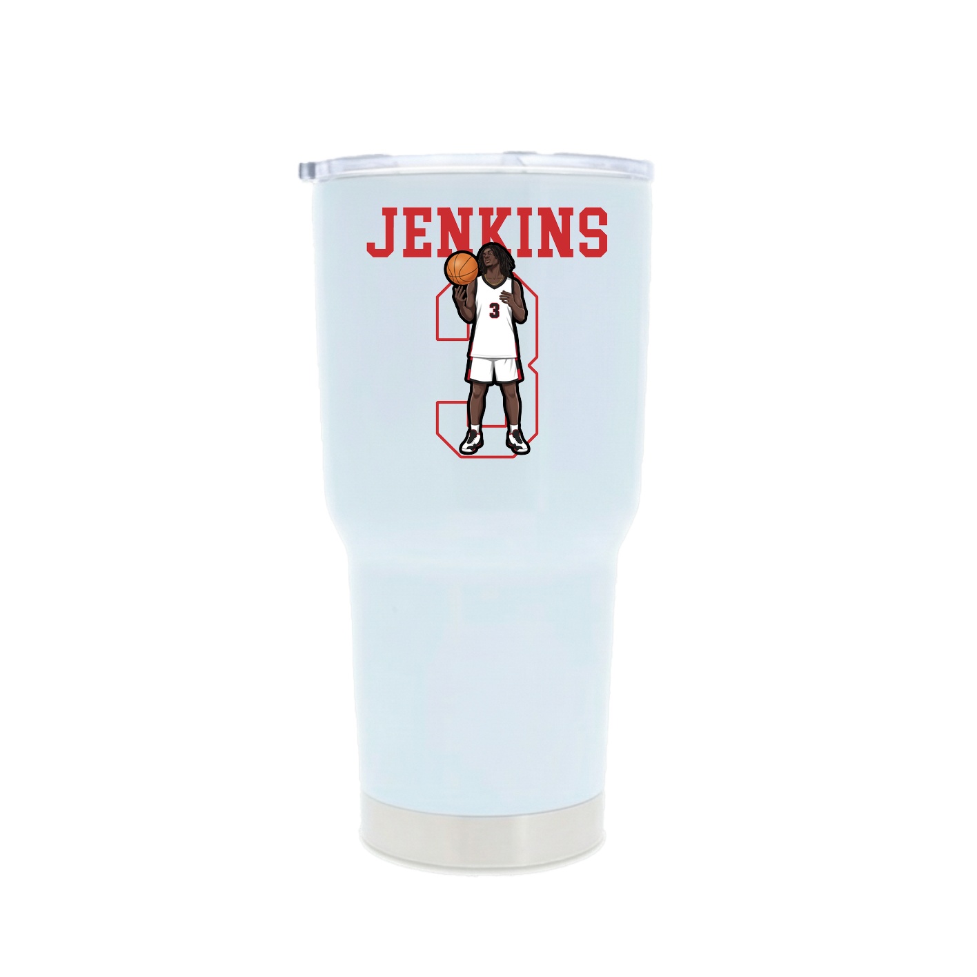 30oz Stainless Steel Tumbler — Shirsey in White