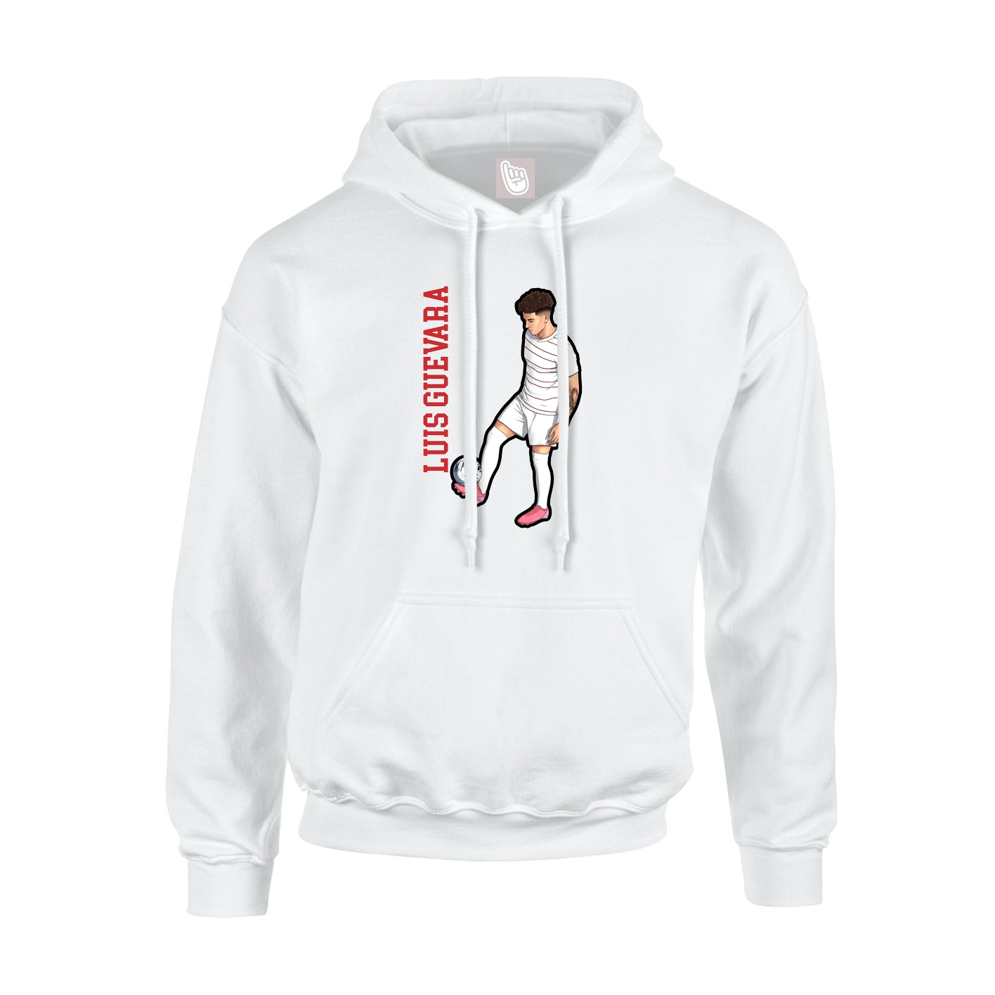 Hoodie — Name Vertical in White