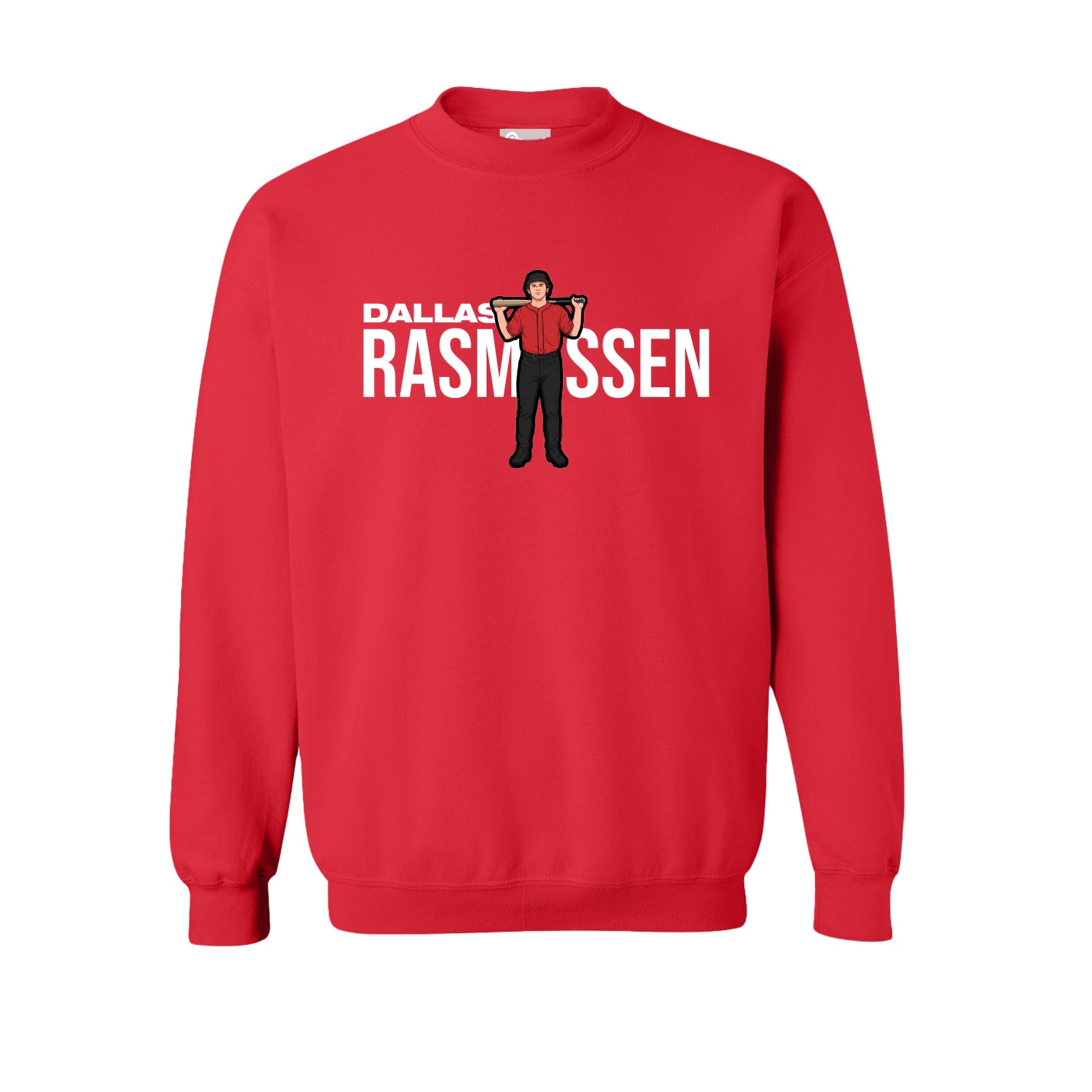 Fleece Crew — Player Name in Red