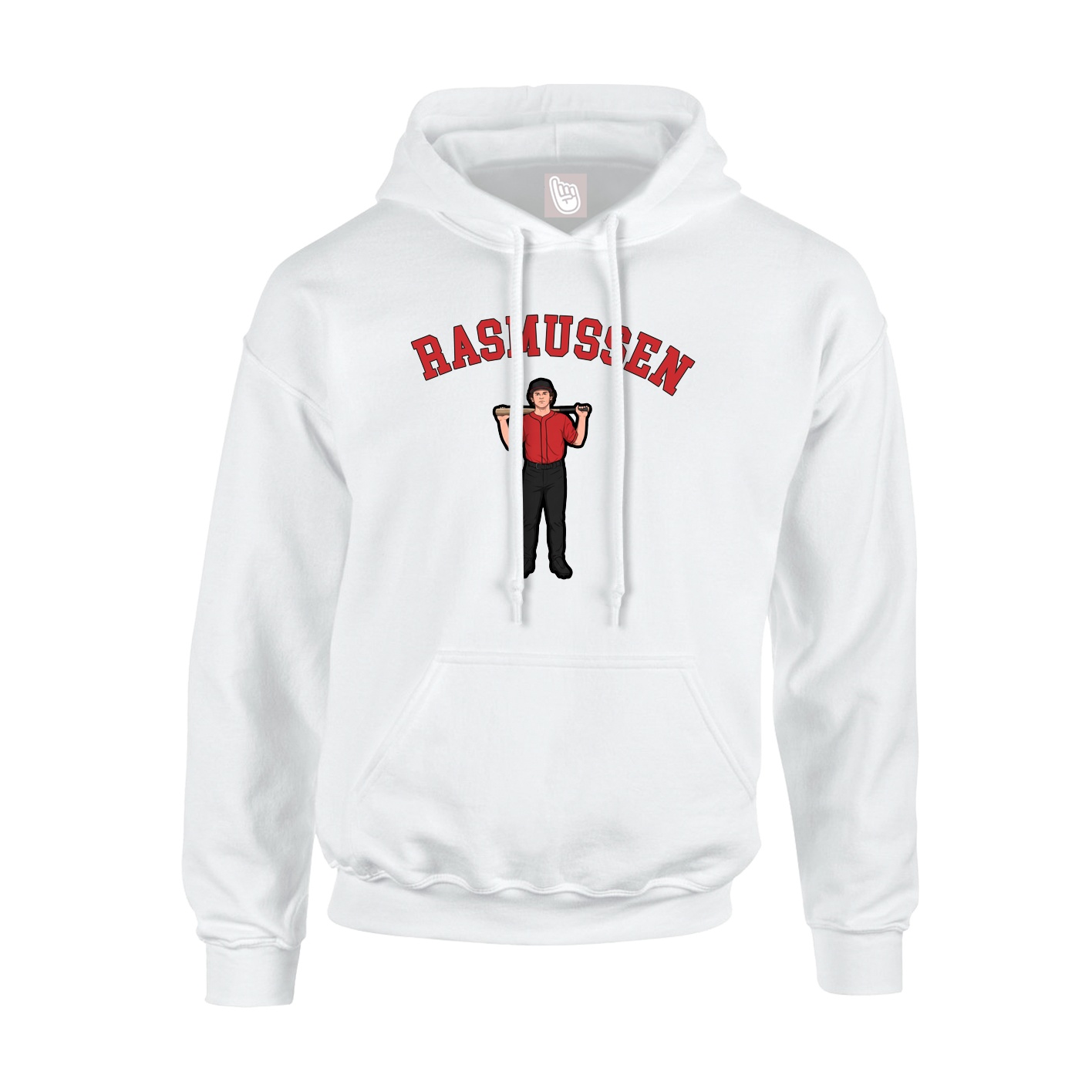 Youth Hoodie — Shirsey Arch in White
