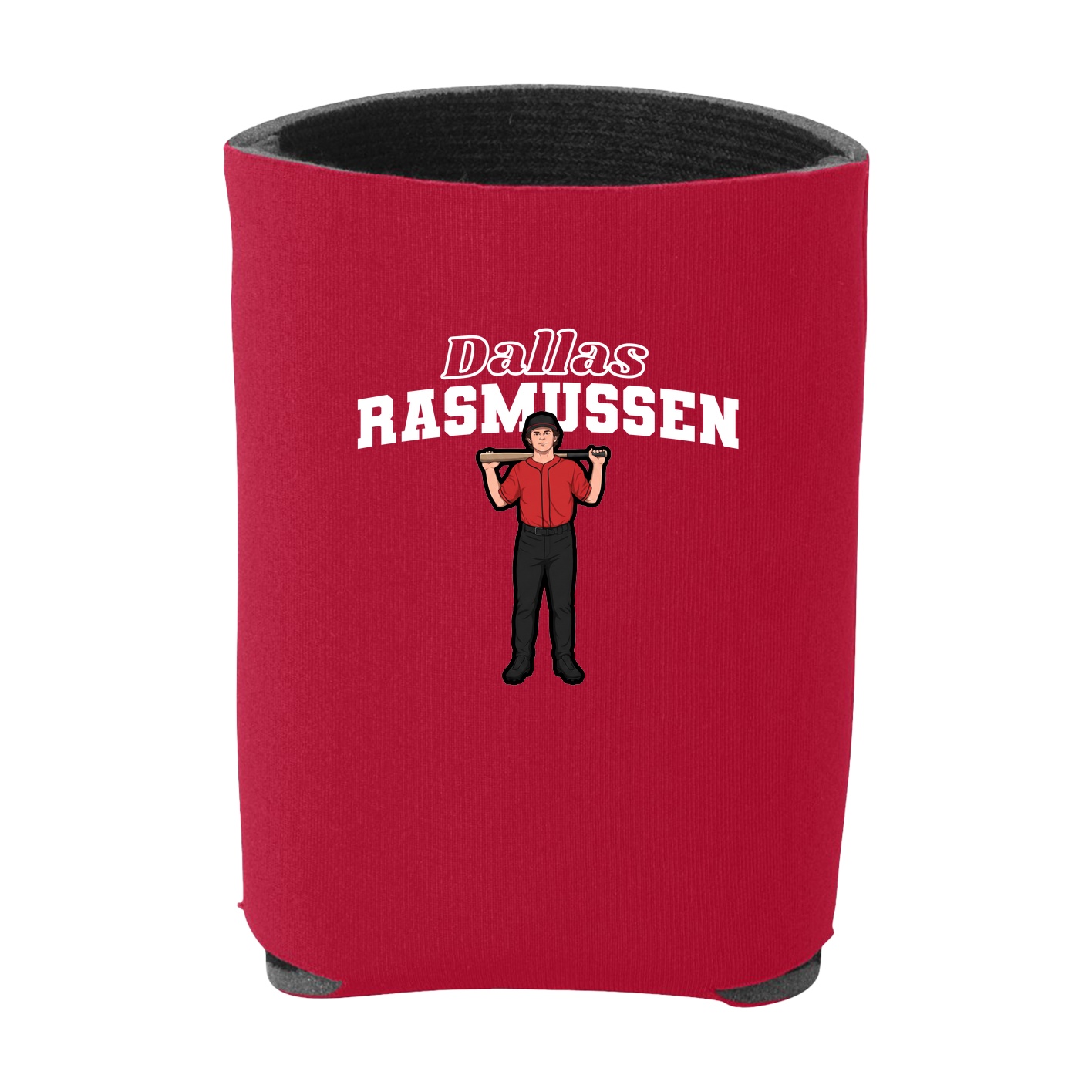 Can Holder — Name Arch in Red