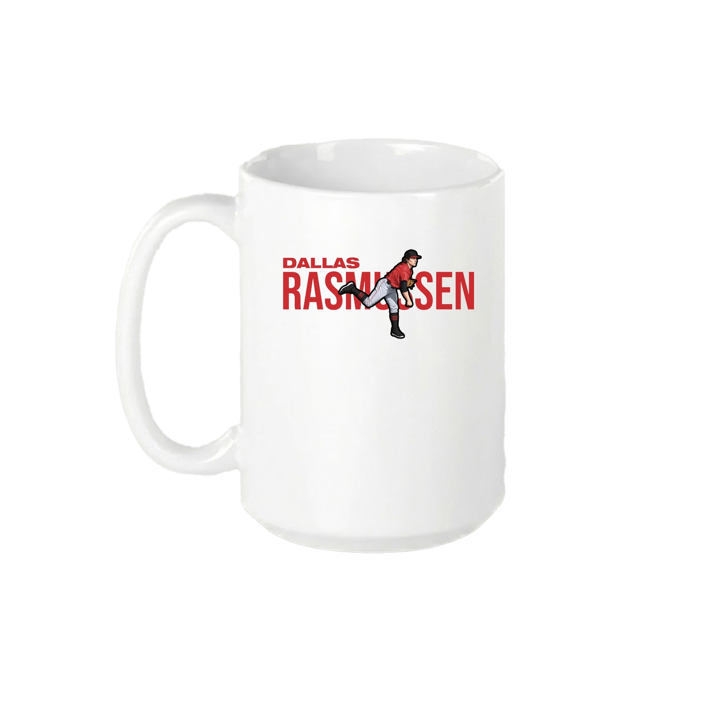 15oz Coffee Mug — Player Name in White