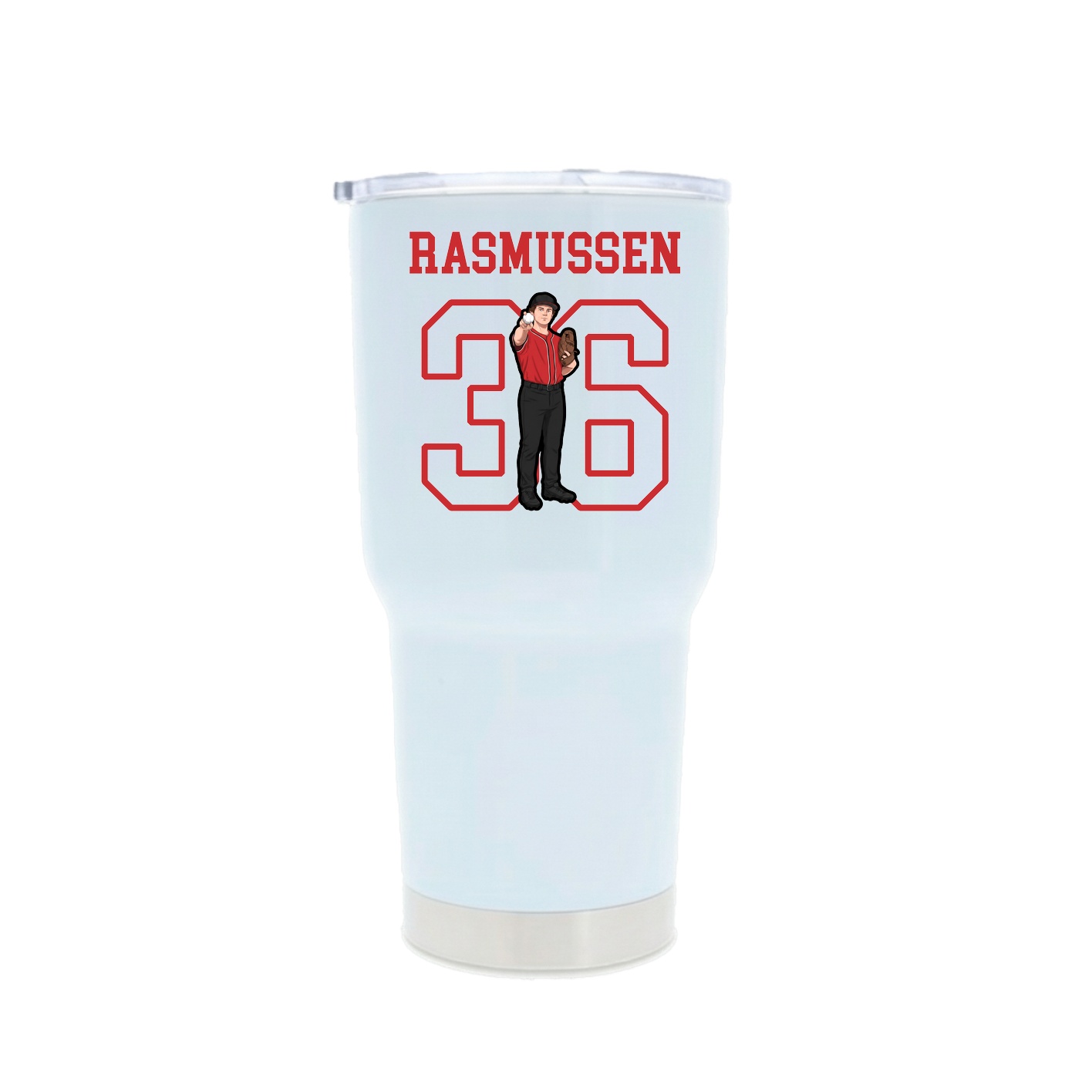 30oz Stainless Steel Tumbler — Shirsey in White