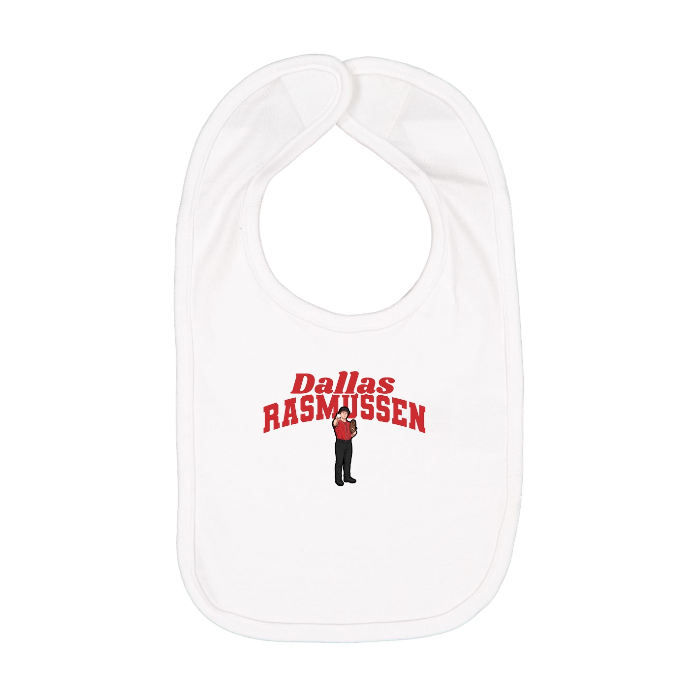 Infant Bib — Signature Arch in White