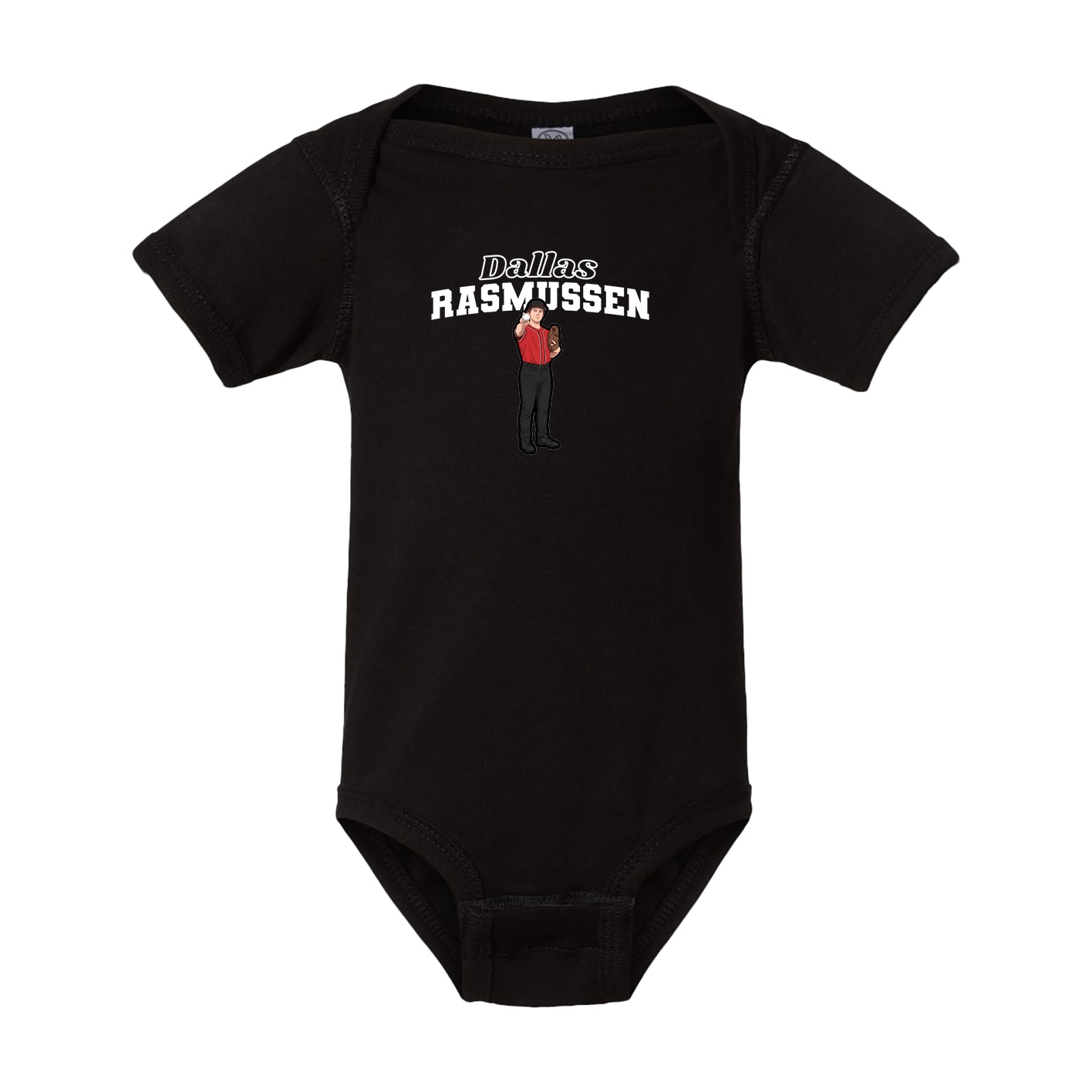 Baby Onesie — Name Arch in Black
